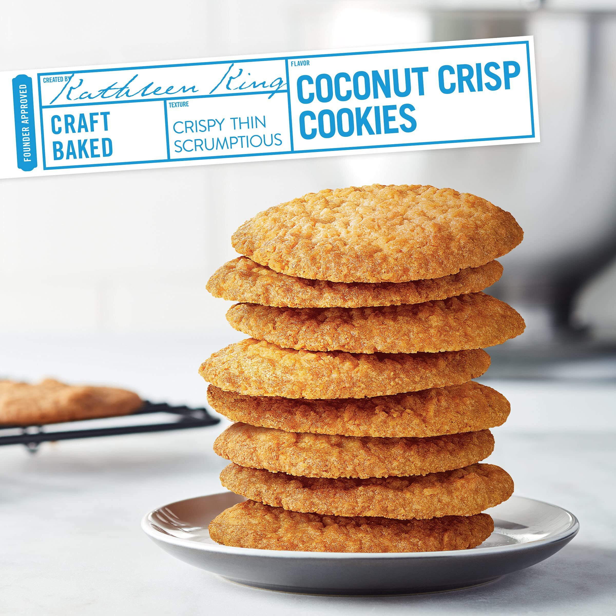 Tate's Bake Shop Coconut Crisp Cookies, 7 Oz