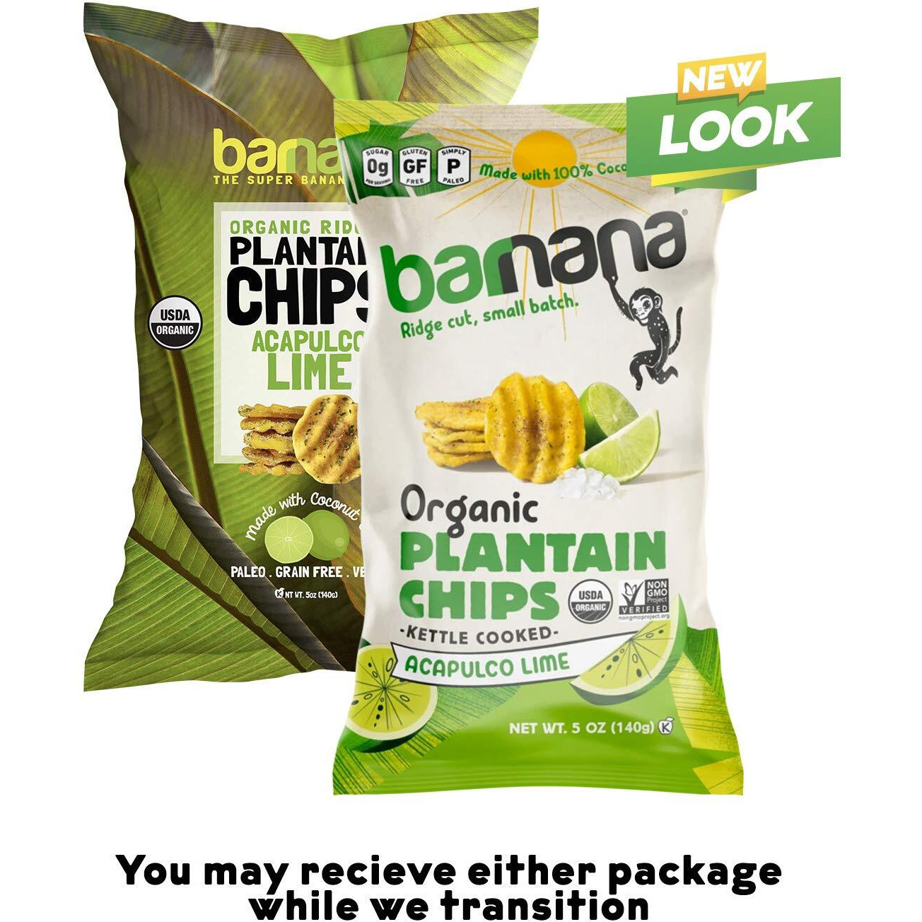 Barnana, Plantain Chips, Organic, Acapulco Lime, 5 Oz, 1 Count