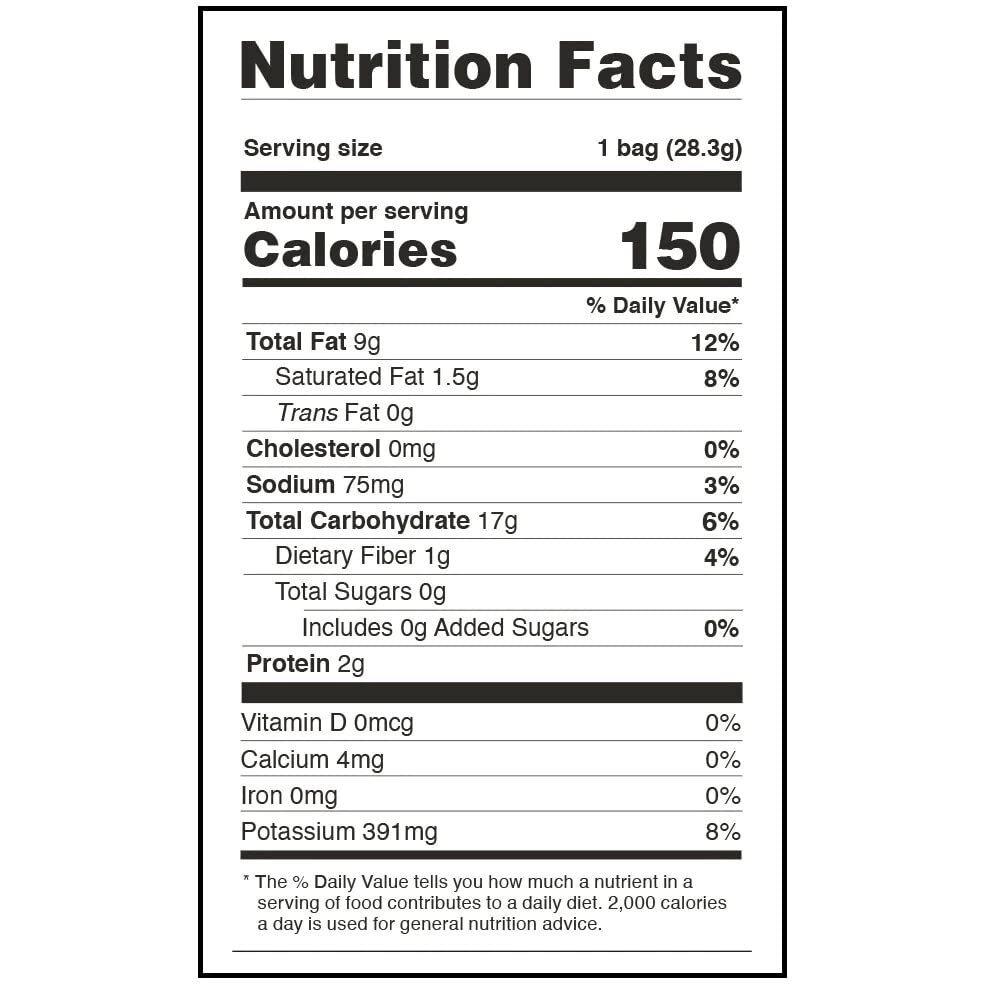 Good Health Avocado Chips Sea Salt, Salted, 5 Ounce (Pack Of 12)