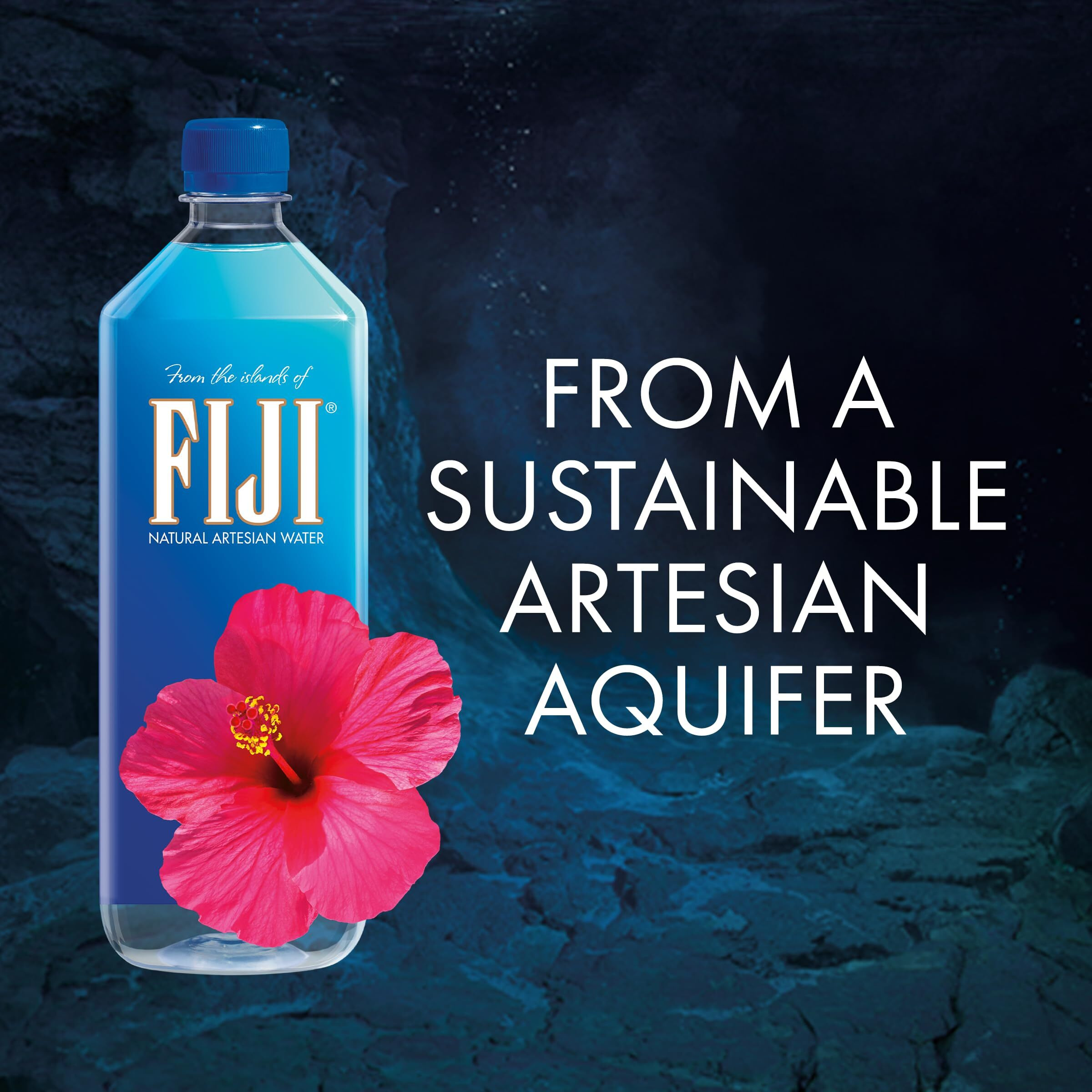 Fiji Natural Artesian Bottled Water 1 Liter / 33.8 Fl Ounce (Pack Of 6)