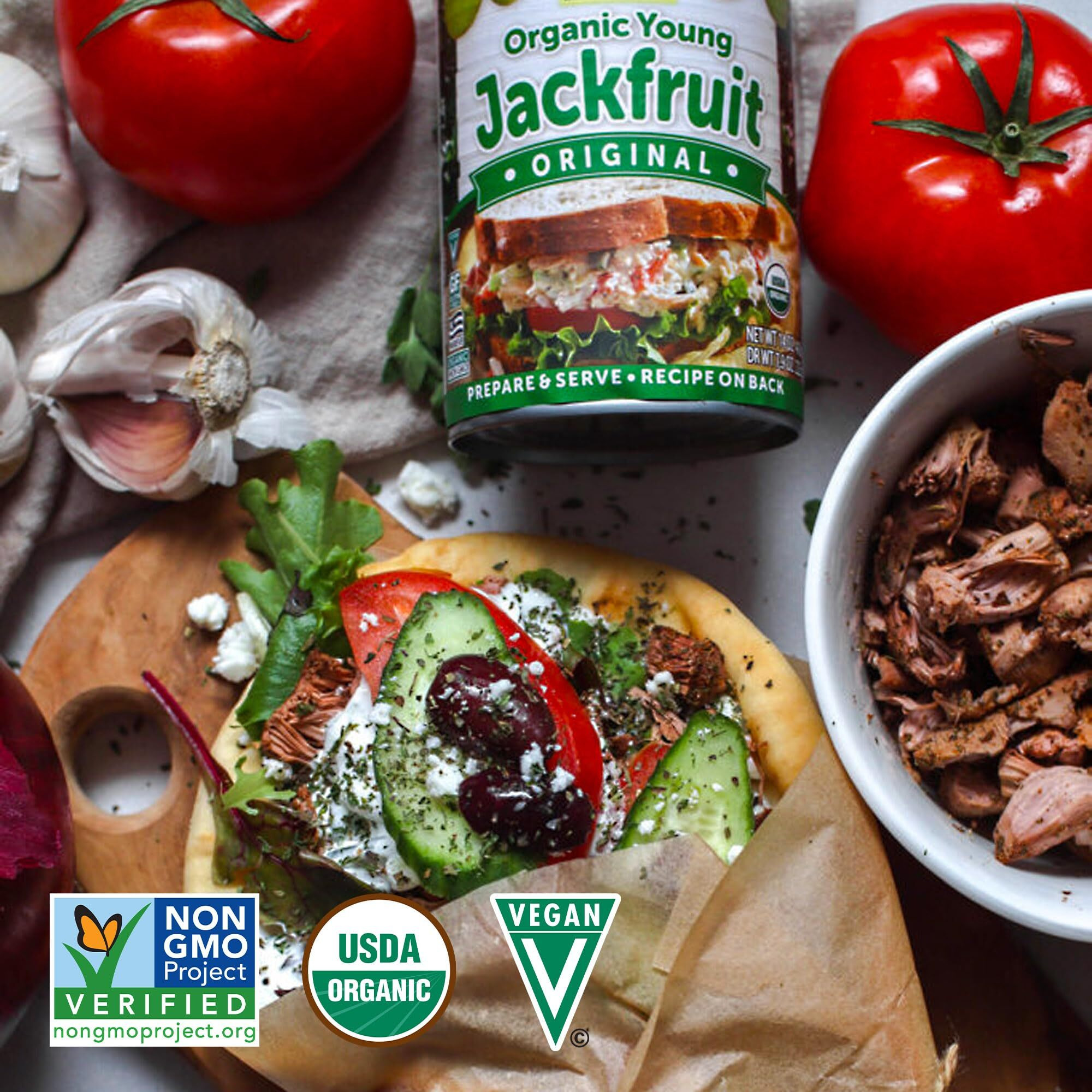 Native Forest Organic Young Jackfruit - Organic Canned Jackfruit, Jackfruit Canned, Jackfruit Organic, Vegan Meat Substitute - 14 Ounce (Pack Of 6)