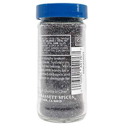 Morton & Bassett Poppy Seed, 2.5-Ounce Jar