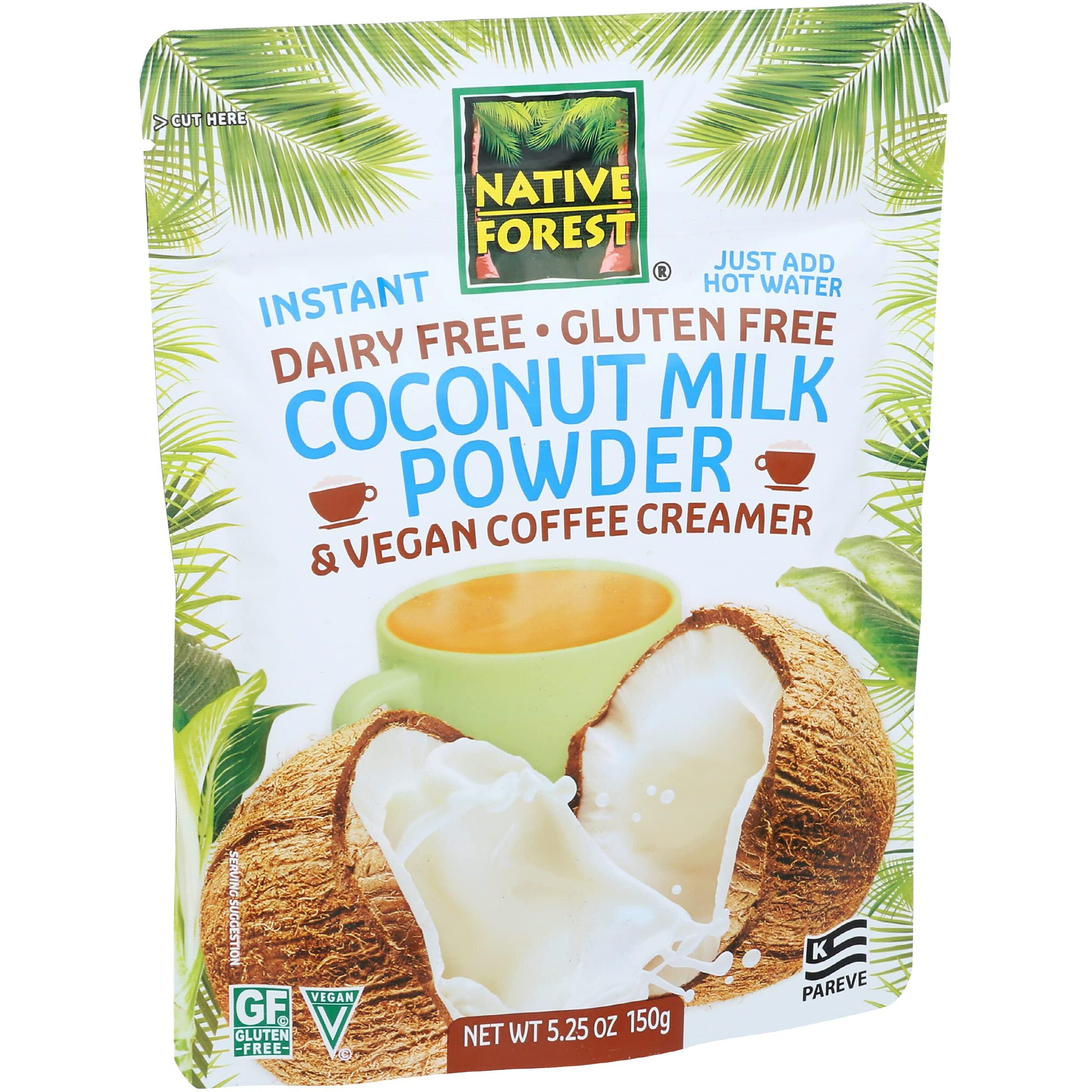 Native Forest Coconut Milk Powder - Coconut Powder, Coconut Cream Powder, Coconut Creamer Powder, Coconut Milk Creamer, Vegan Creamer - 5.25 Ounce