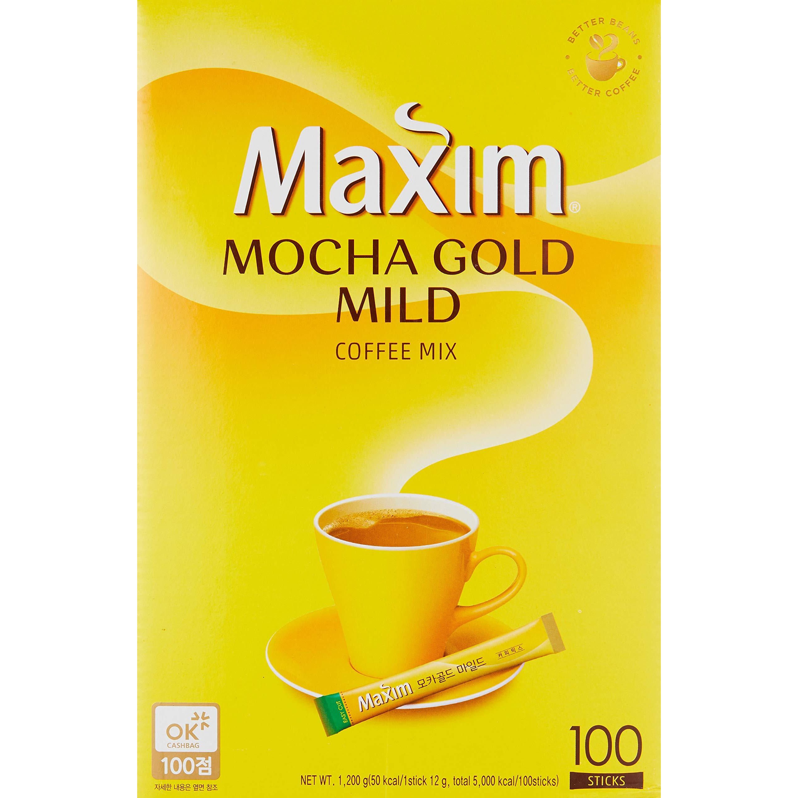 Maxim Mocha Gold Mild Coffee Mix 12G X 100Pc (2.64 Pound)