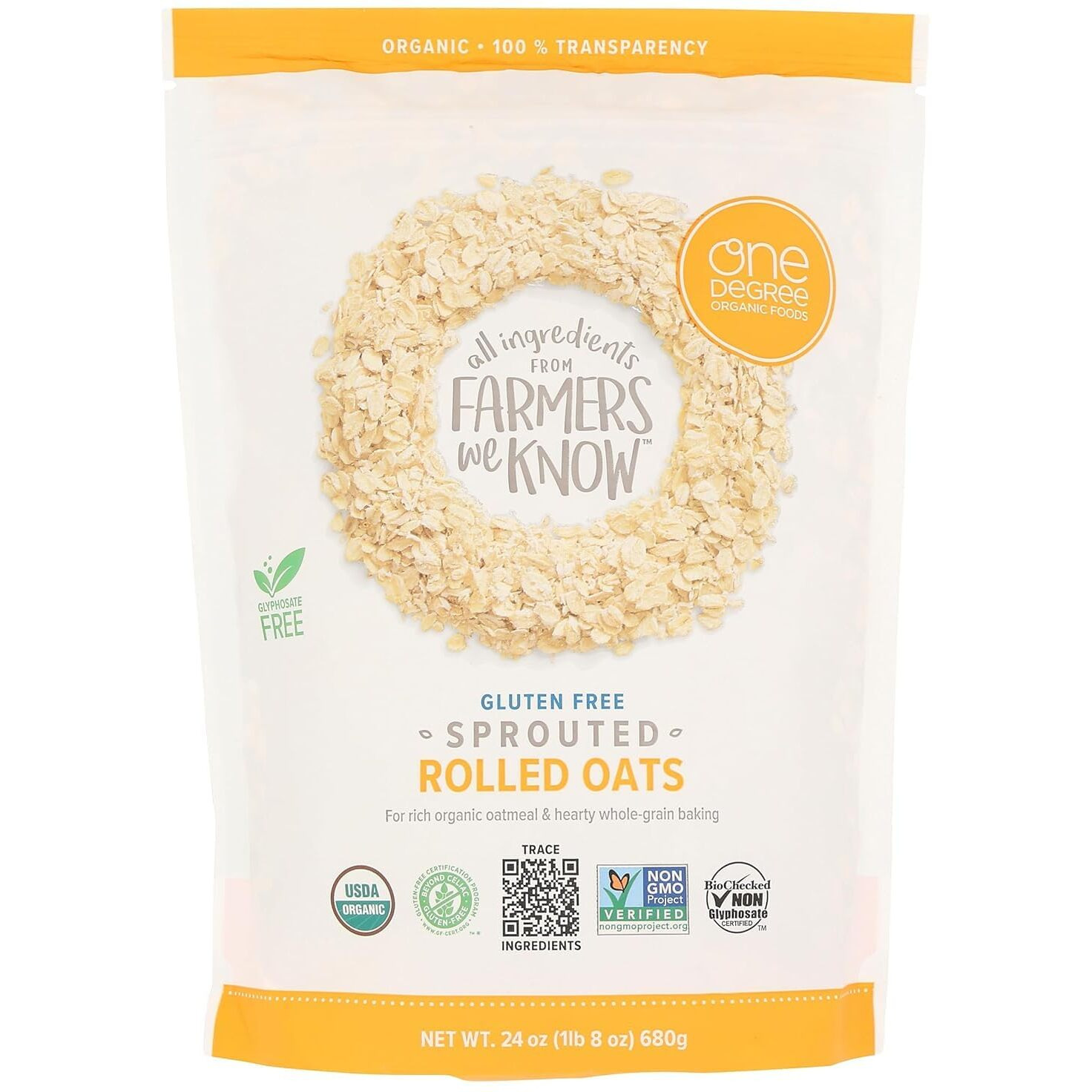 Hot Cereal Rolled Oat Usa (24Oz)