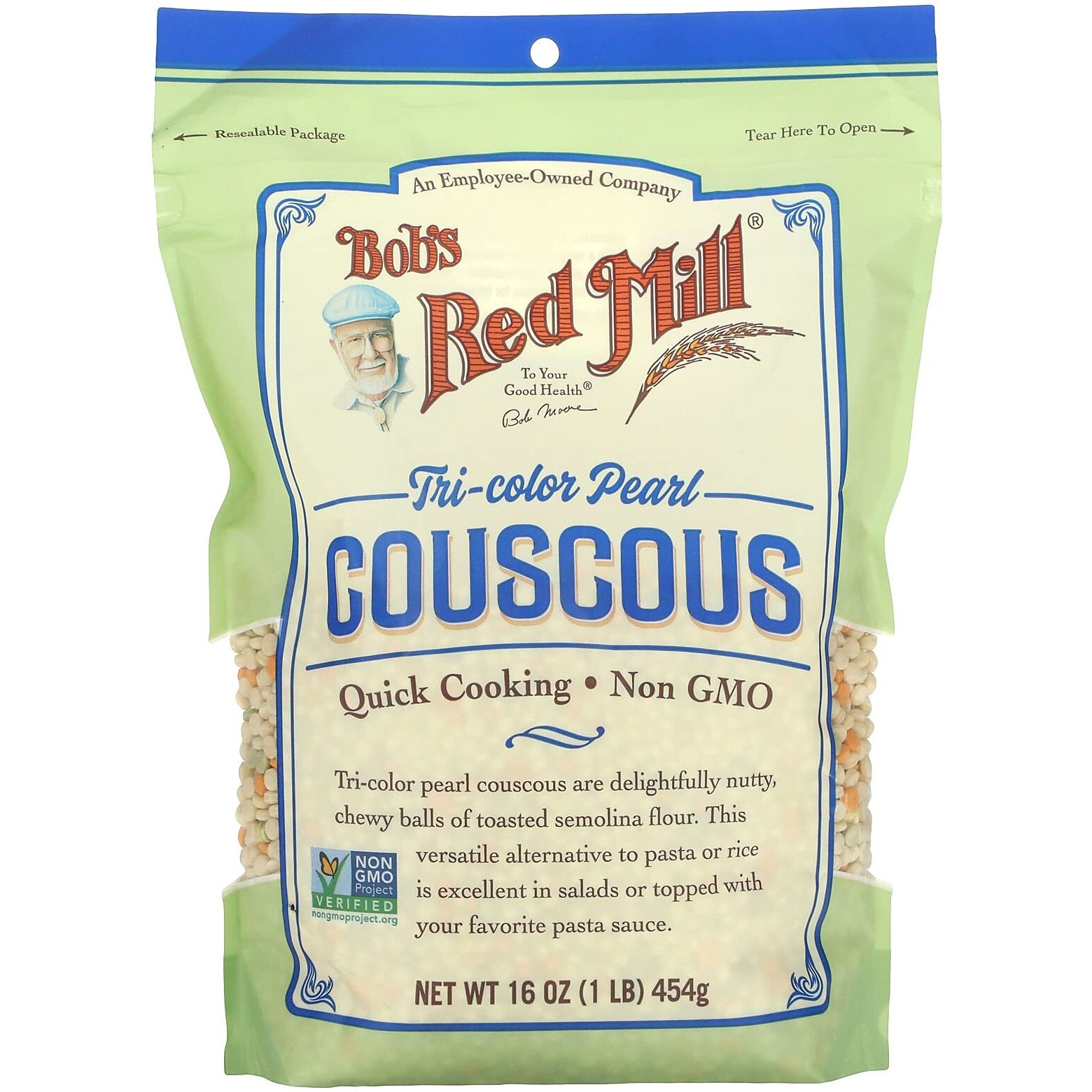 Bobs Red Mill Couscous Pearl Tri-Color, 16 Oz