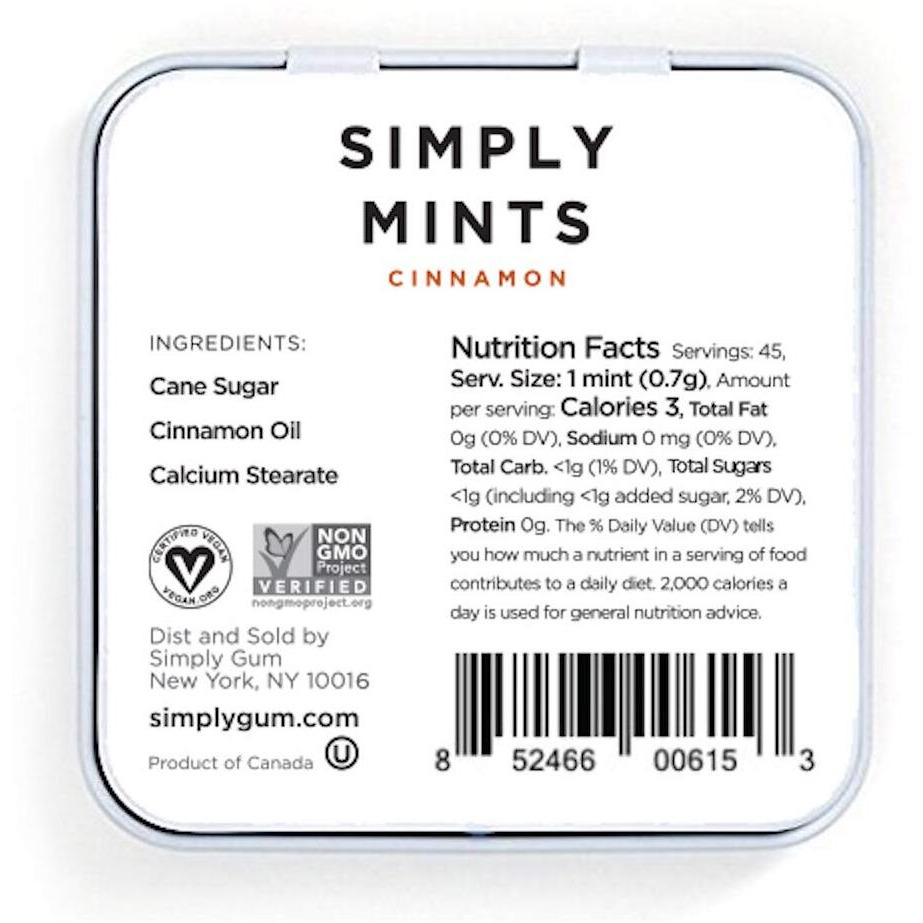 Simply Mints (Cinnamon, 1.1 Oz (1 Tin))
