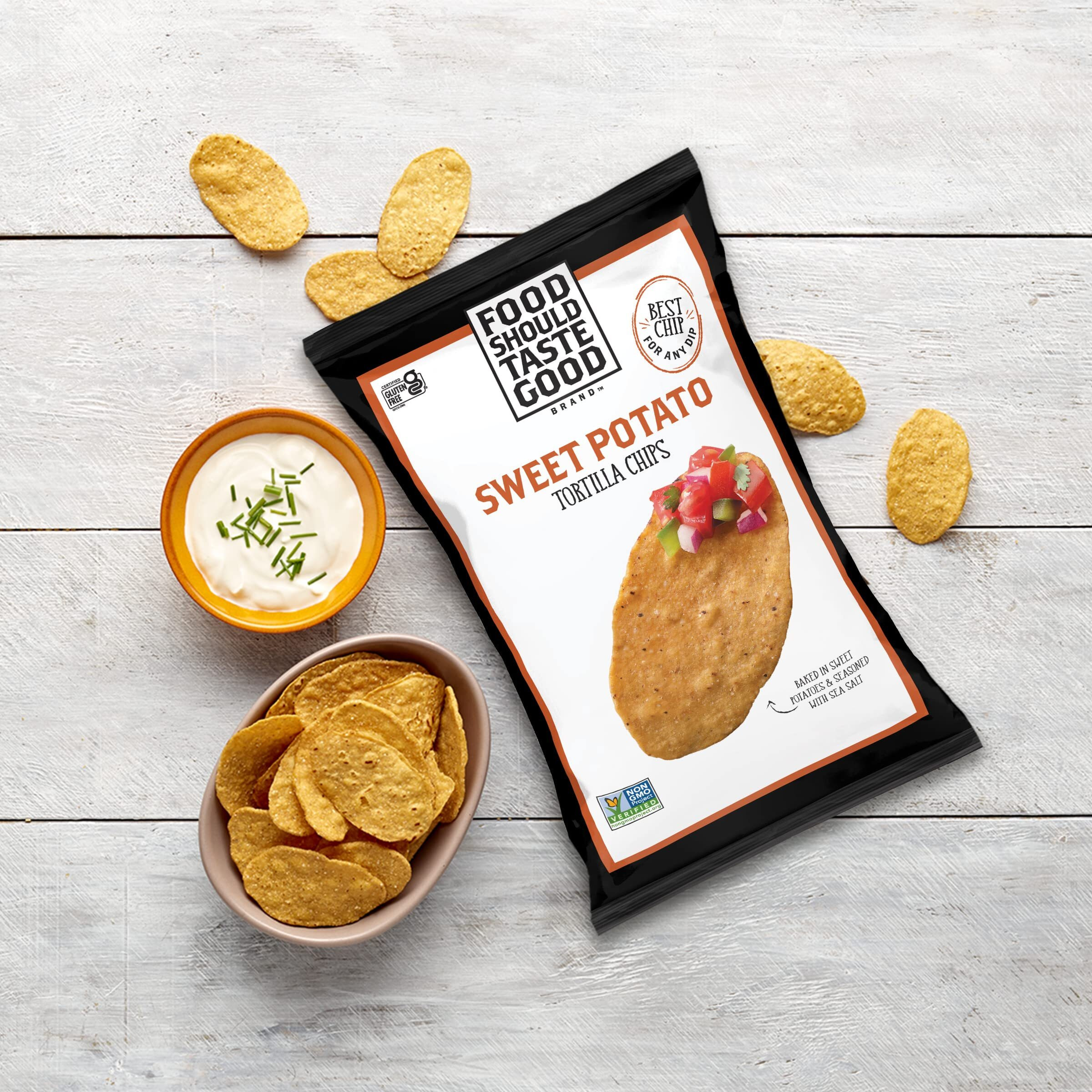 Food Should Taste Good Sweet Potato Tortilla Chips, 5.5 Oz