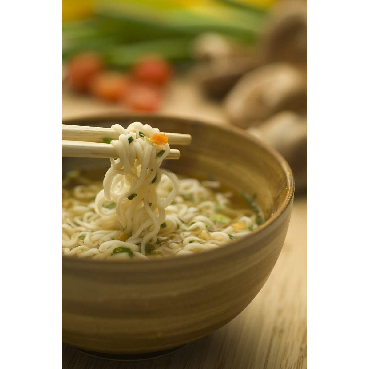 Koyo Ramen Soup, Asian Vegetable Reduced Sodium, Made With Organic Noodles, No Msg, No Preservatives, Vegan, 2.1 Ounce Per Package (12 Pack)