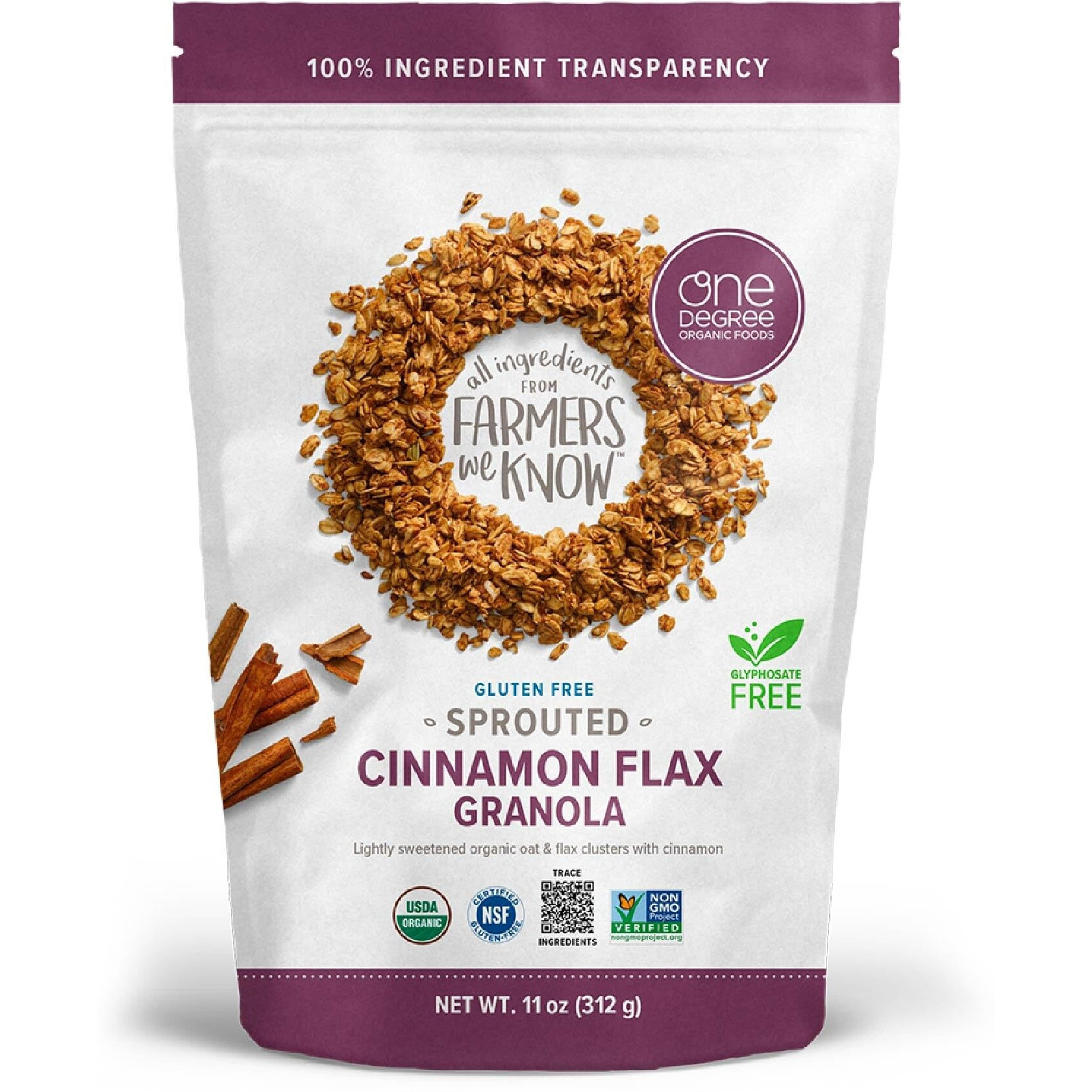 Granola - Oat Cinnamon Flax 11Oz Usa (Case6)