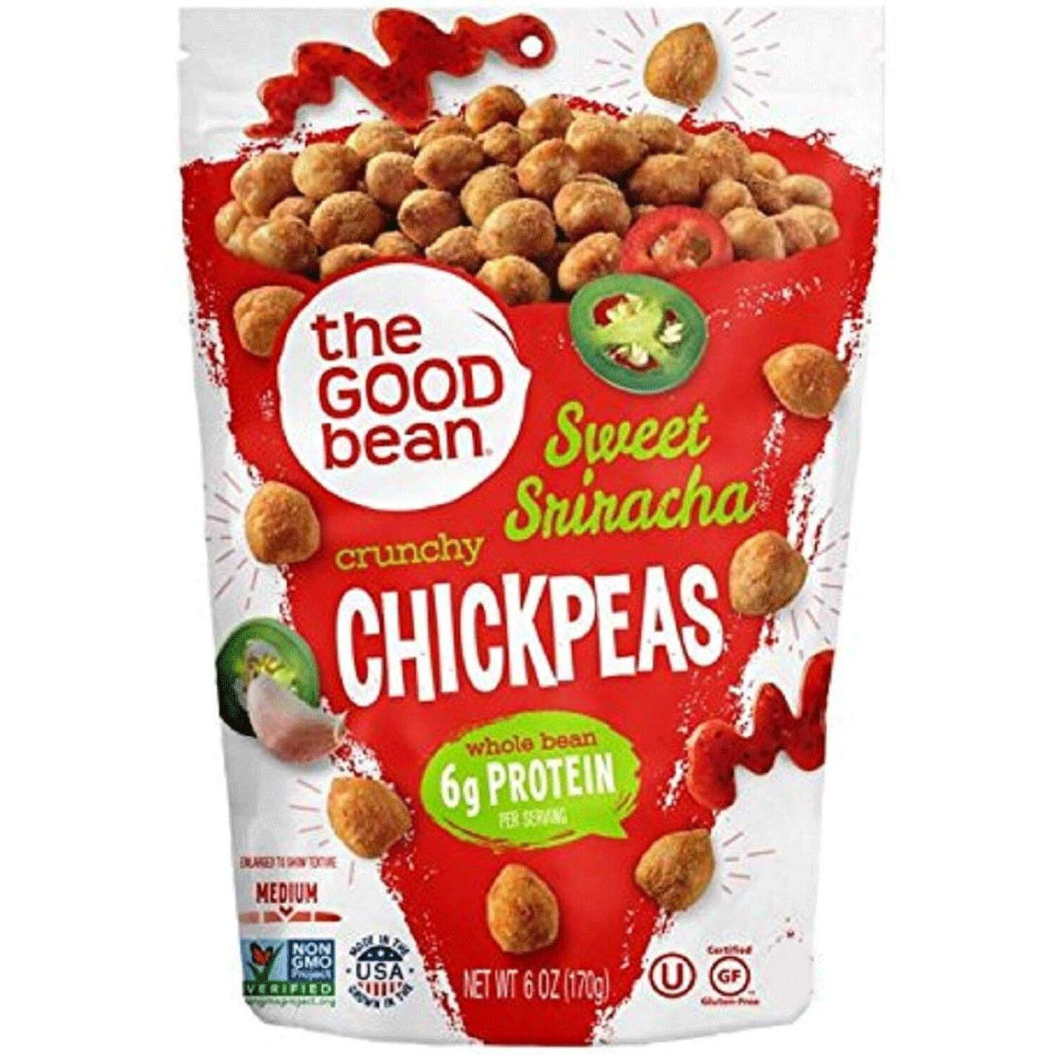 The Good Bean Crunchy Chickpeas Snacks, Sweet Sriracha , 6 Ounce