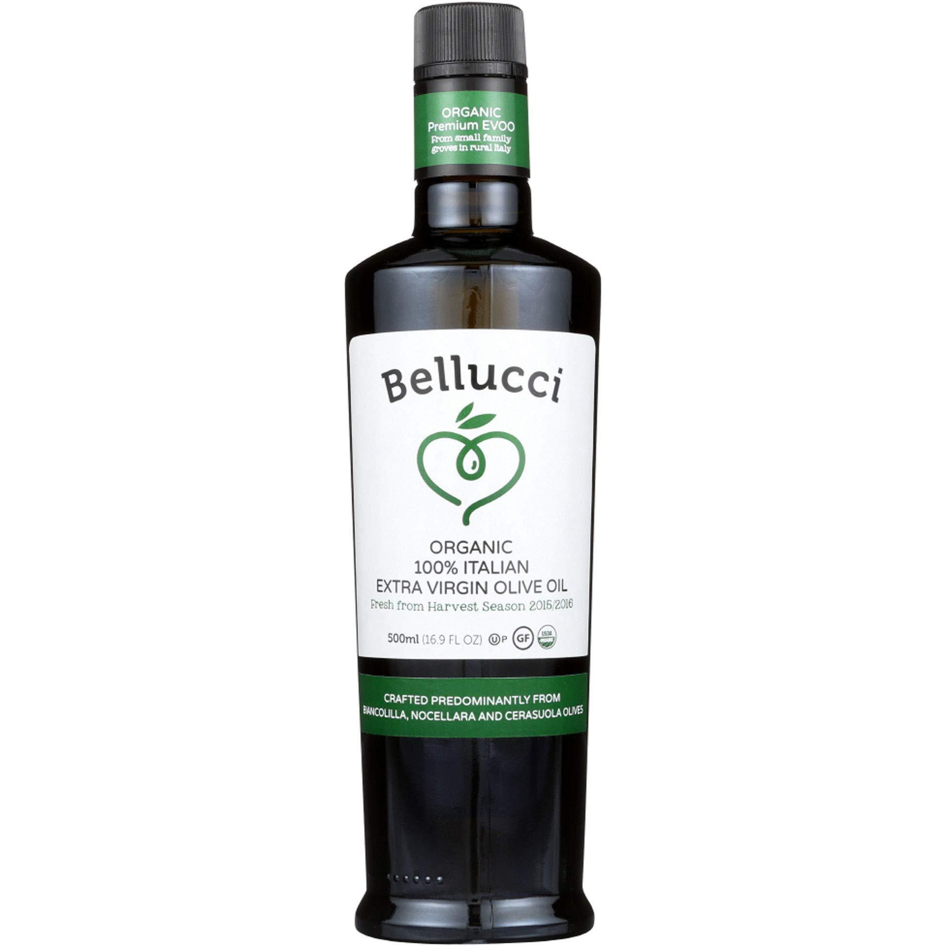 Bellucci Premium Olive Oil, Extra Virgin Organic, 16.9 Fl Oz