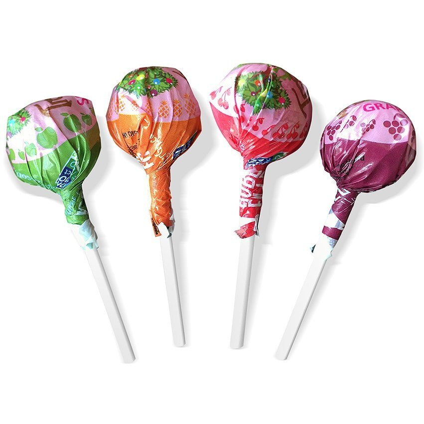 Tree Hugger Bubble Gum Filled Pops Display Box, Great For Big Fun, 48 Count