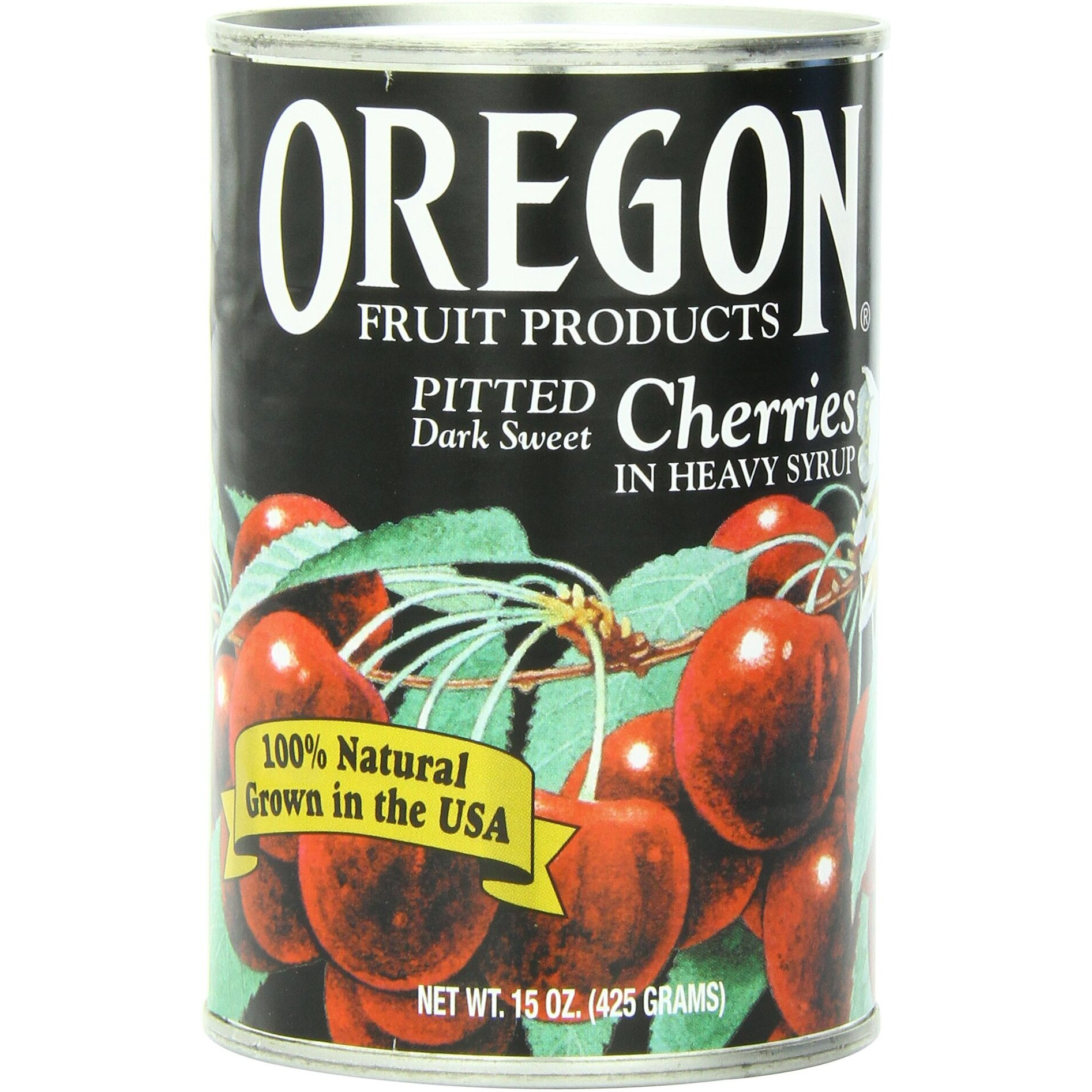 Oregon Fruit Products Dark Sweet Cherries In Heavy Syrup, 15 Ounce (Pack Of 8)