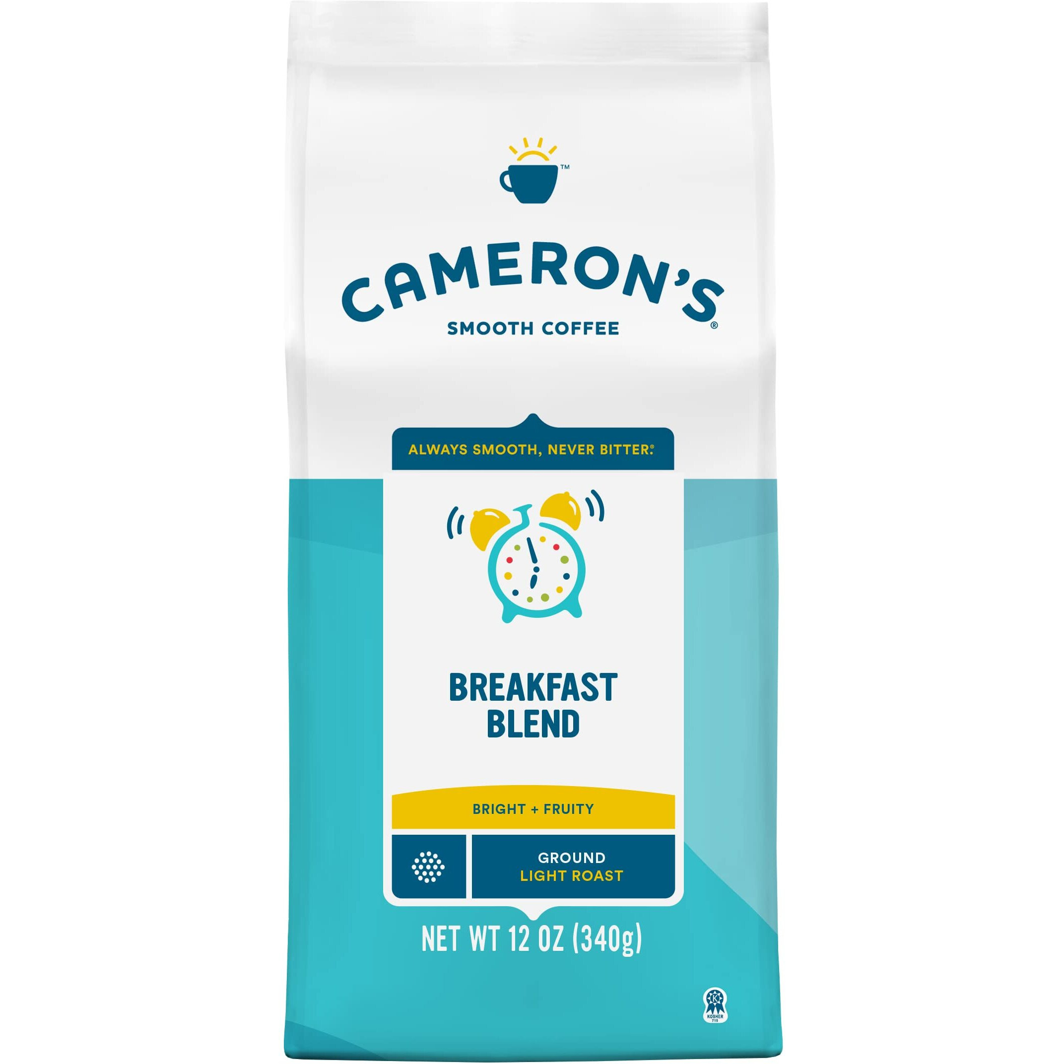 Cameron's Coffee Roasted Ground Coffee Bag, Breakfast Blend, 12 Ounce