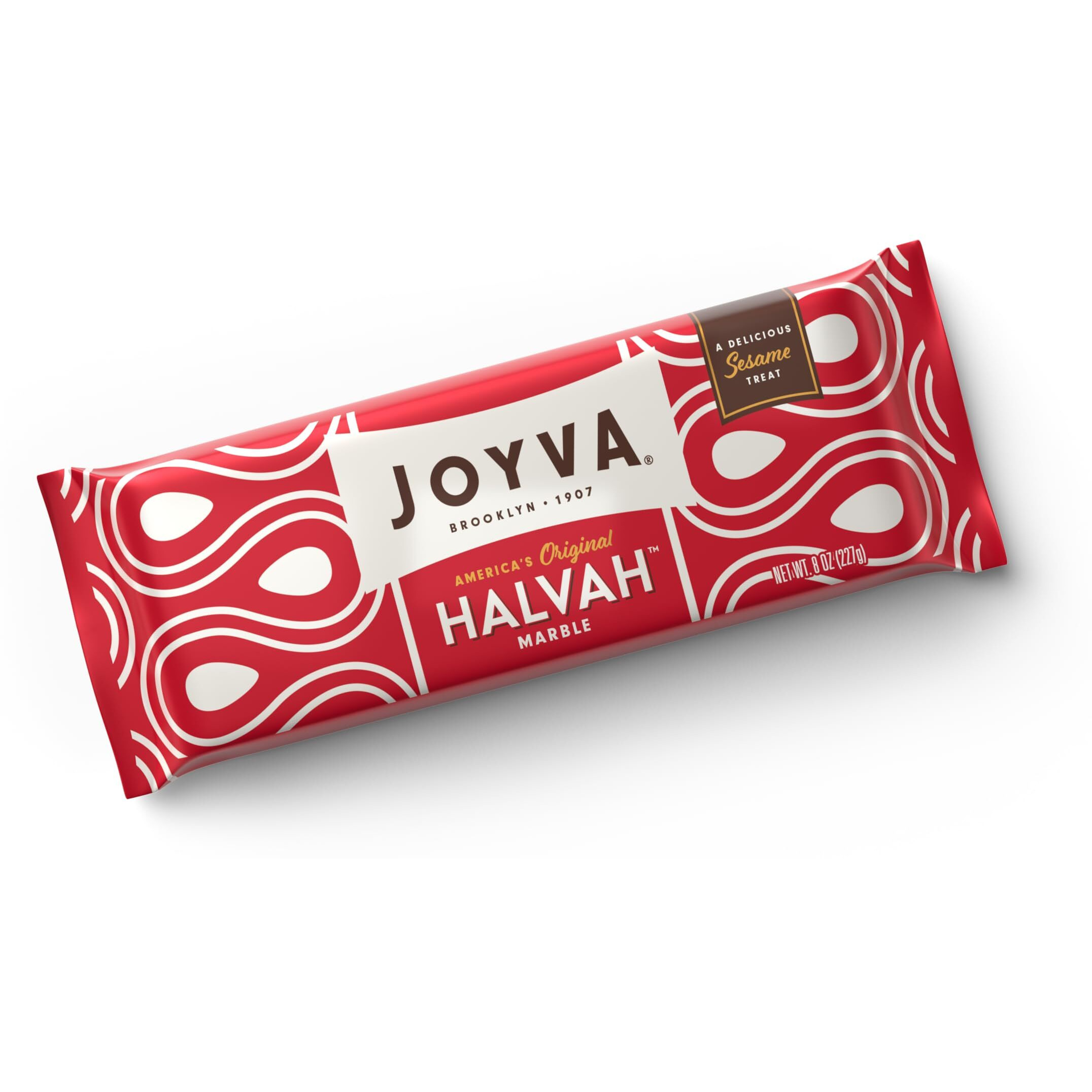 Joyva Halvah - Marble, 8Oz Pack Of 2 | A Delicious Sesame Treat | Dairy Free, Gluten-Free & Kosher Parve | Handcrafted In Brooklyn
