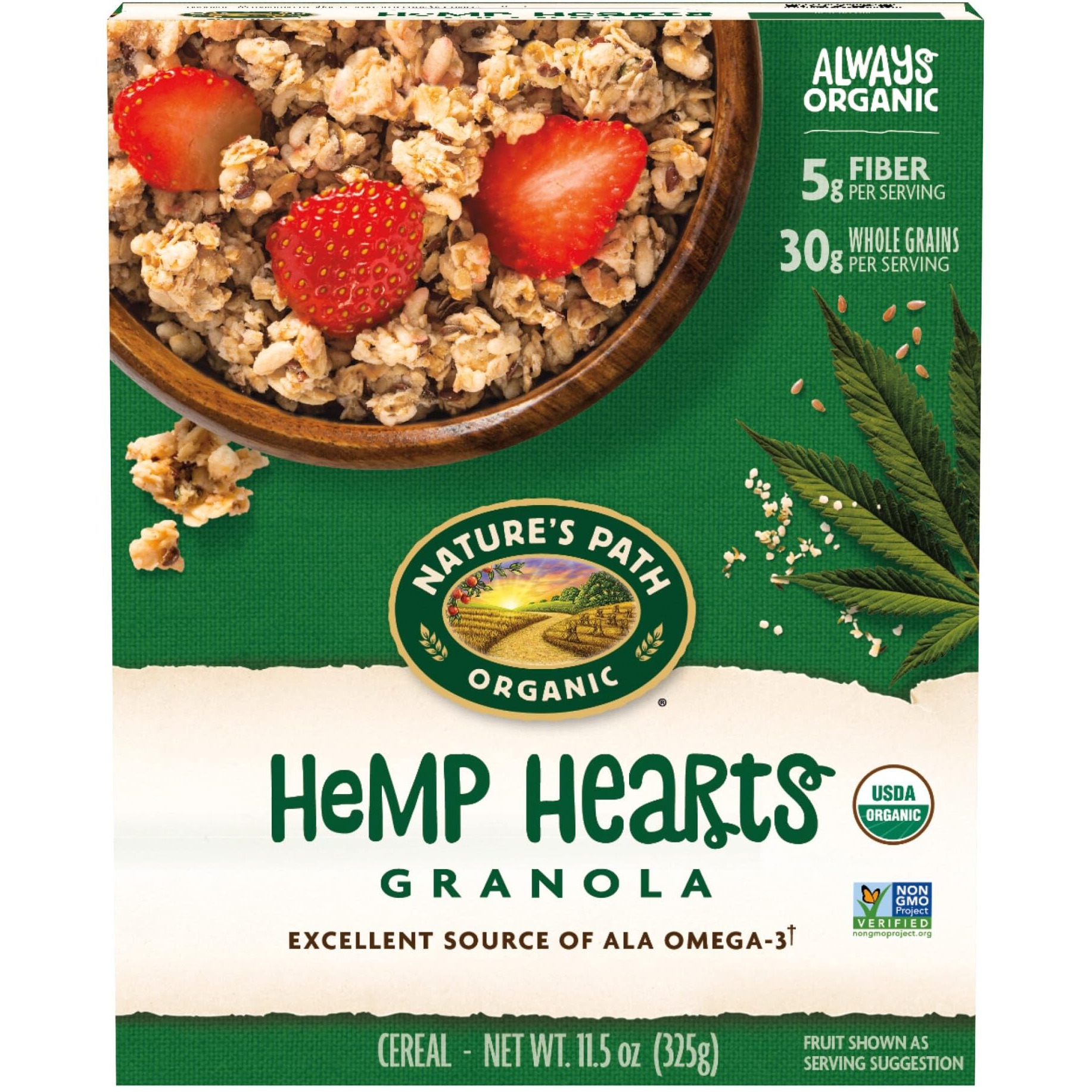 Nature's Path Organic Hemp Hearts Granola, 11.5 Oz (Pack Of 1), Non-Gmo