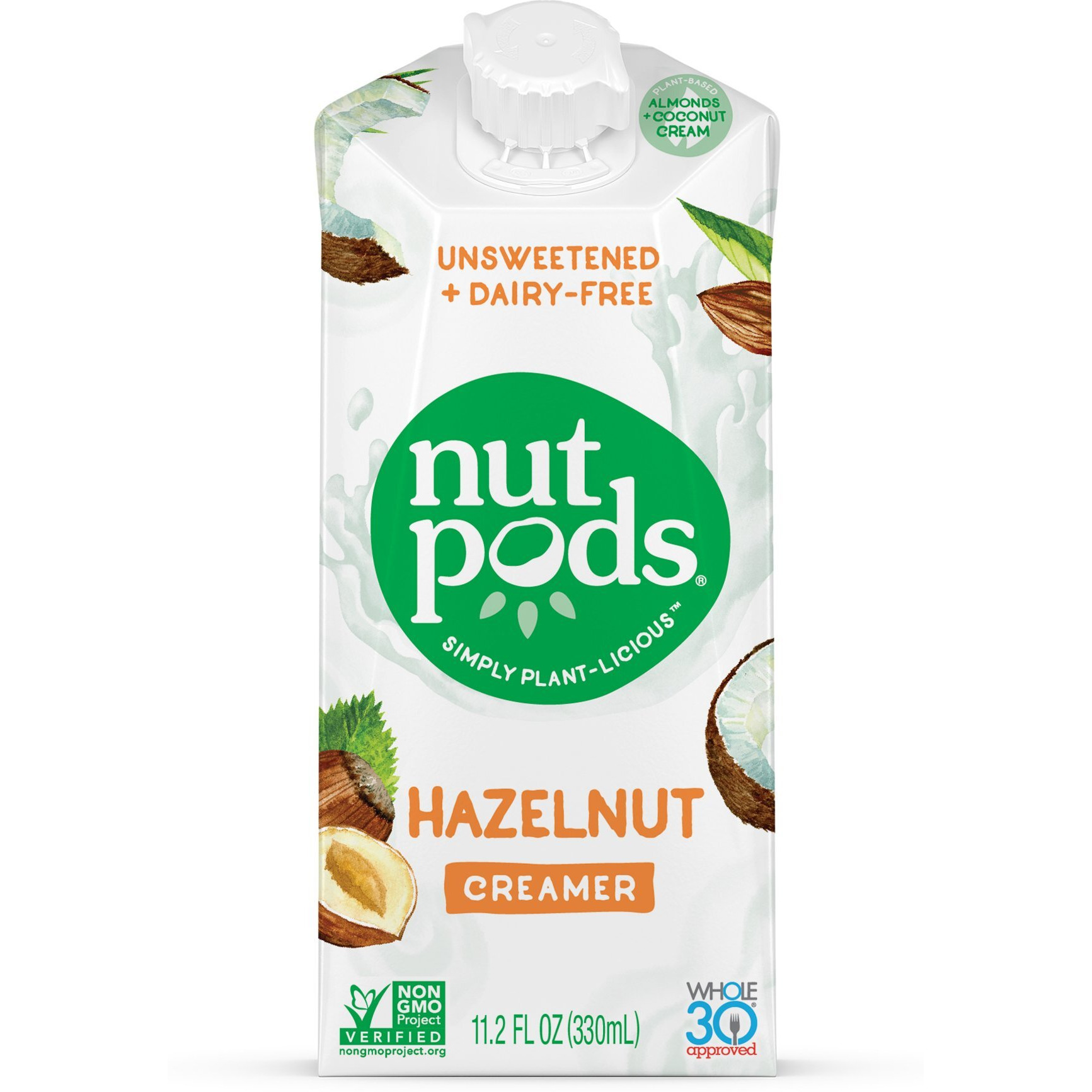 Nutpods, Creamer Hazelnut Unsweetened Dairy Free, 11.2 Ounce
