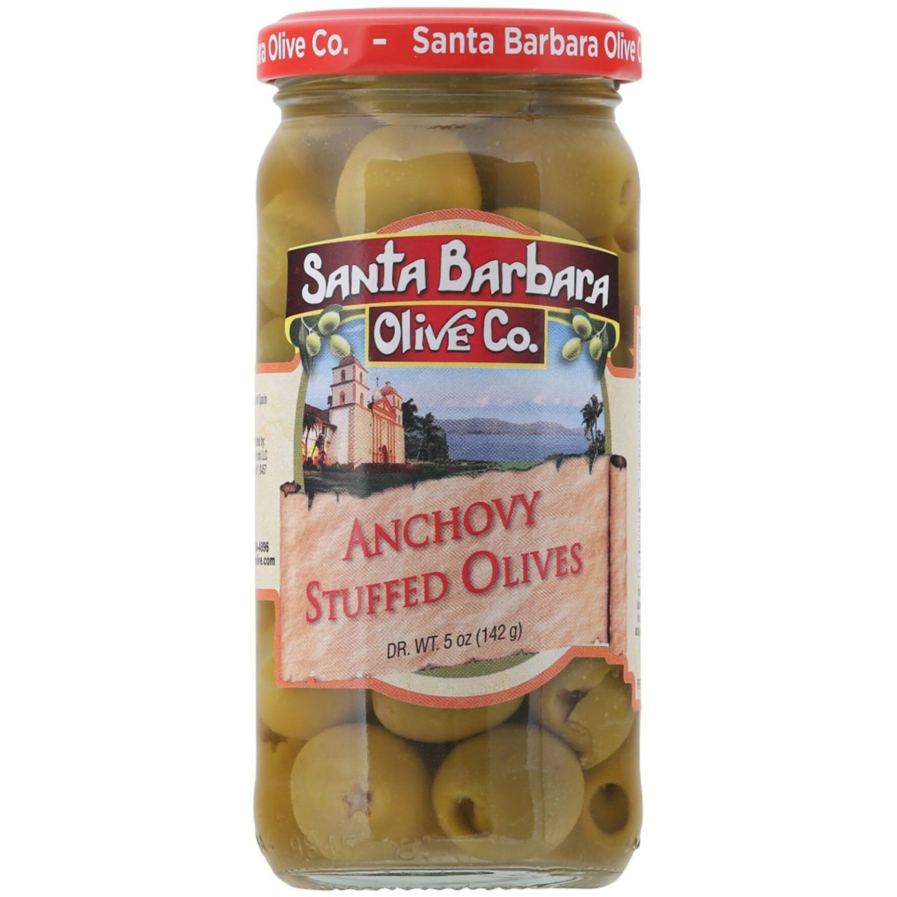 Santa Barbara Olive Anchovy Stuffed Olives, 5 Oz