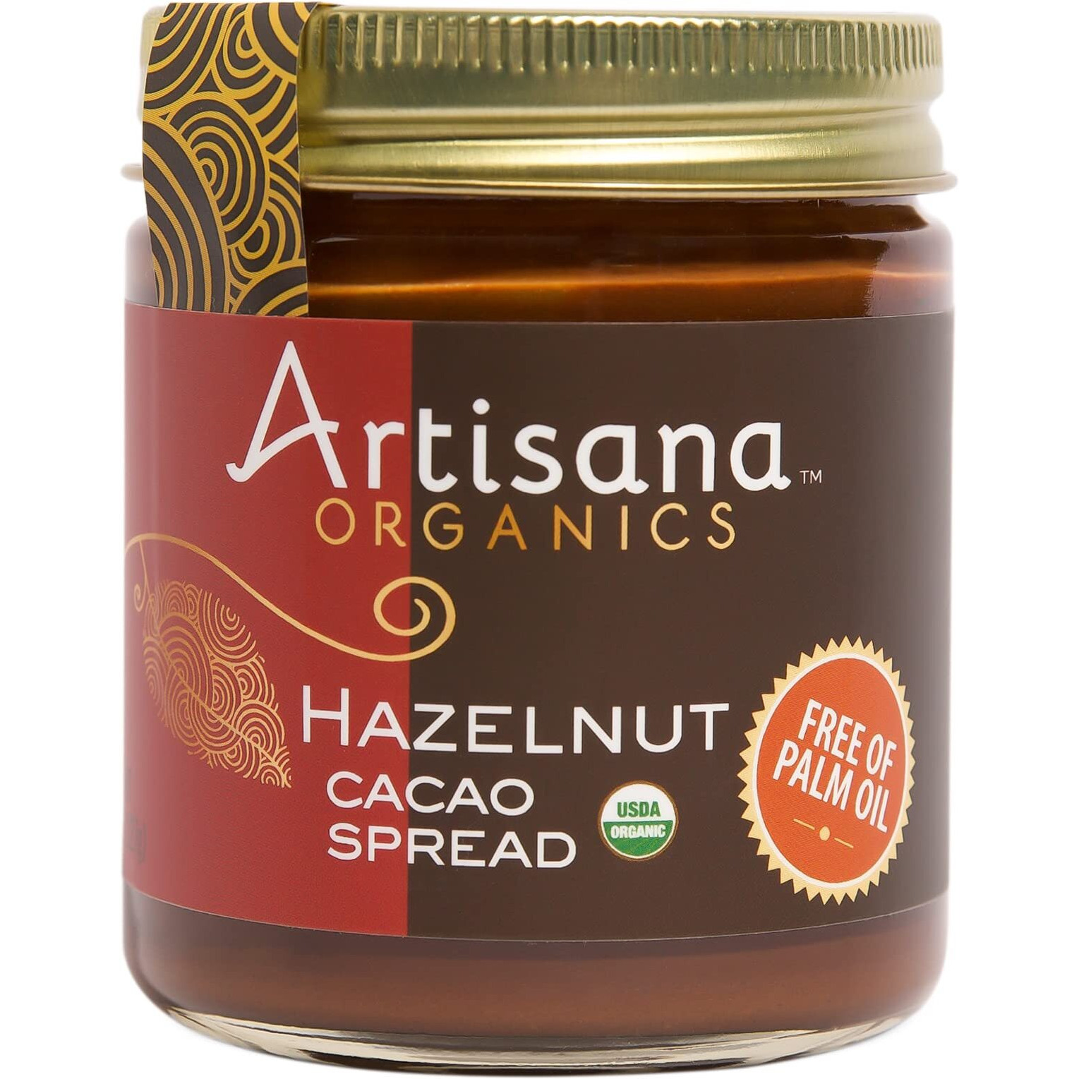 Artisana Organics Hazelnut Cacao Spread, 8 Oz | No Palm Oil, Sweetened With Coconut Sugar