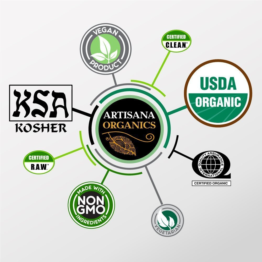 Artisana Organics Hazelnut Cacao Spread, 8 Oz | No Palm Oil, Sweetened With Coconut Sugar