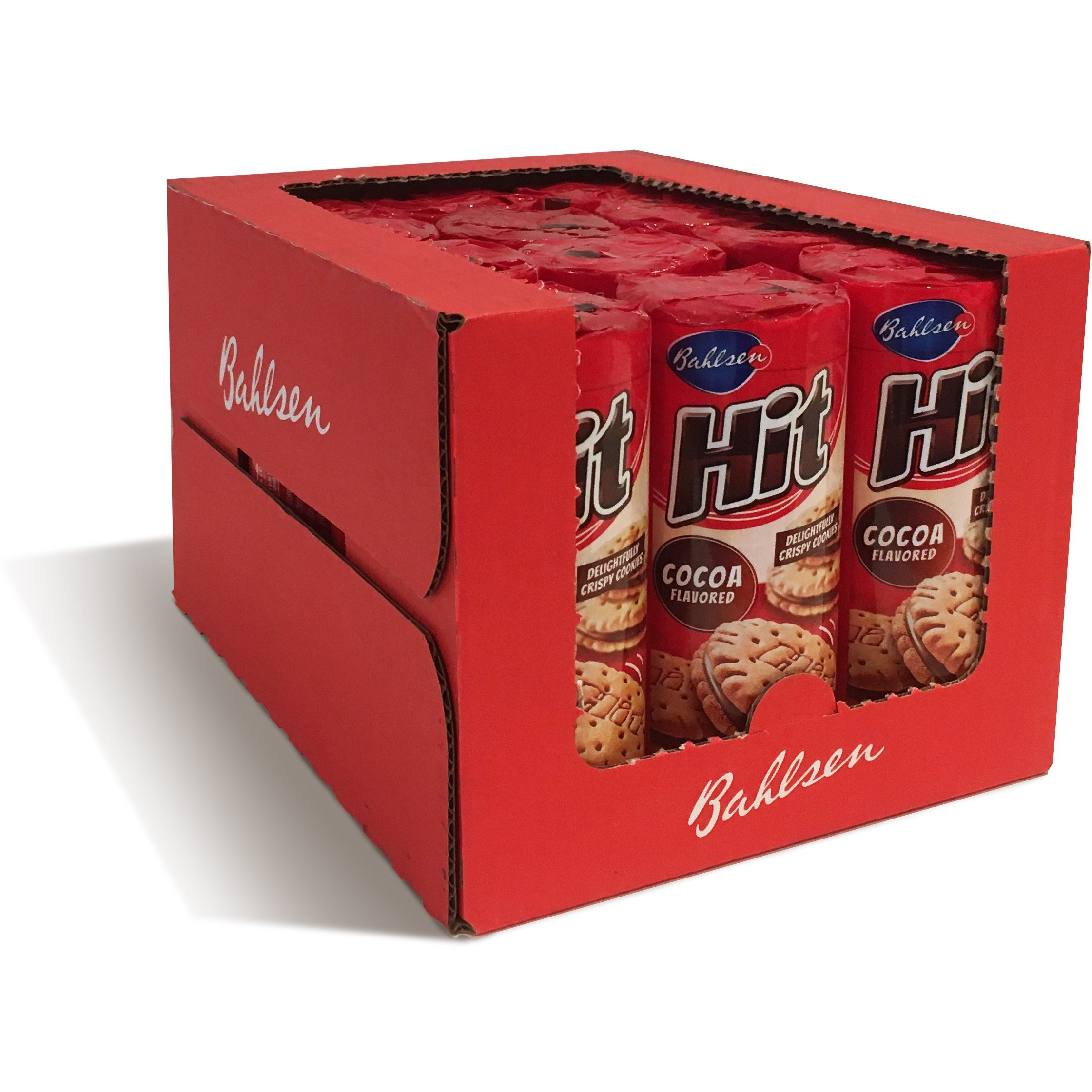 Bahlsen Hit Chocolate Filled Sandwich Cookies (12 Pack) - Crisp Golden Biscuit Filled With Cocoa Creme - 12 Boxes