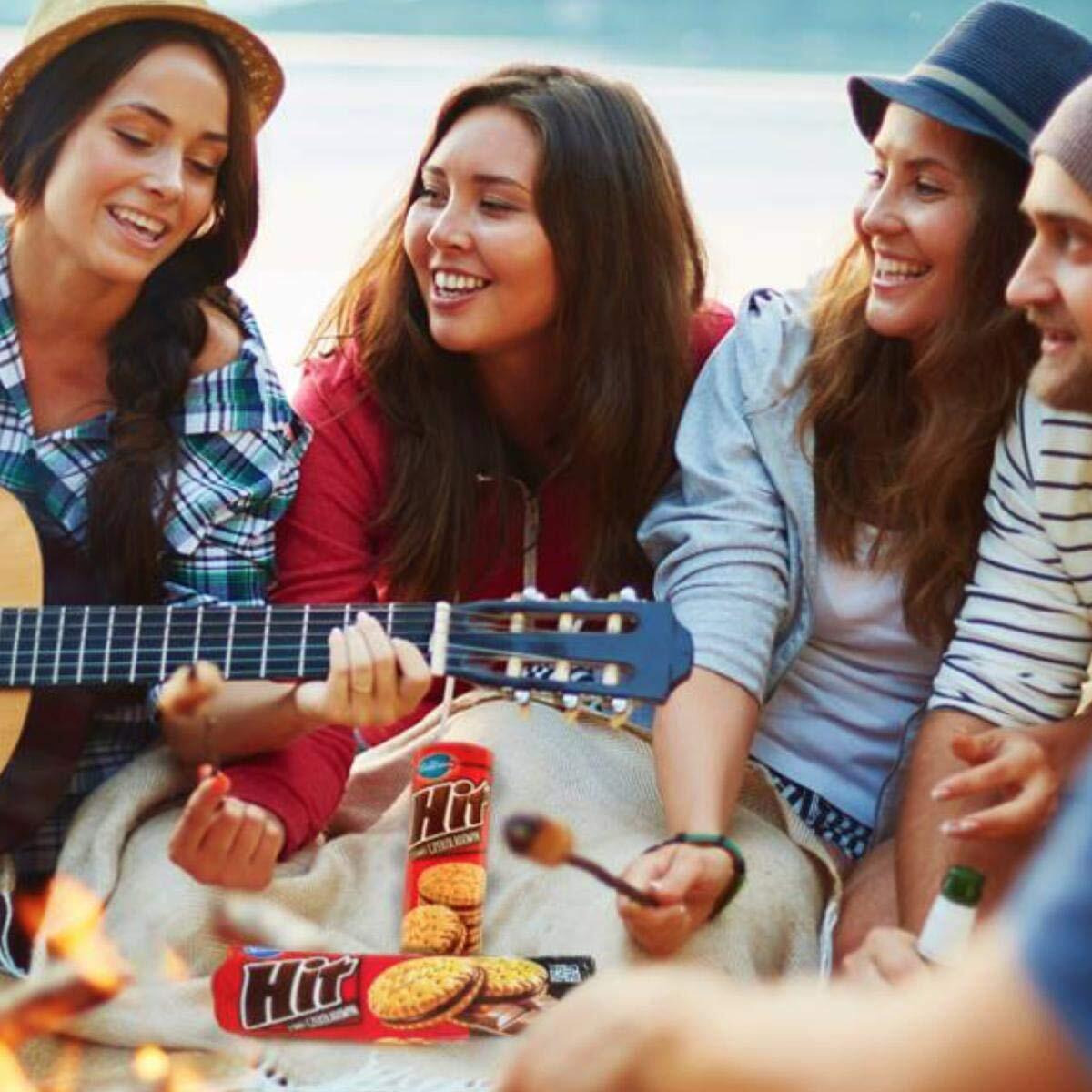 Bahlsen Hit Chocolate Filled Sandwich Cookies (12 Pack) - Crisp Golden Biscuit Filled With Cocoa Creme - 12 Boxes