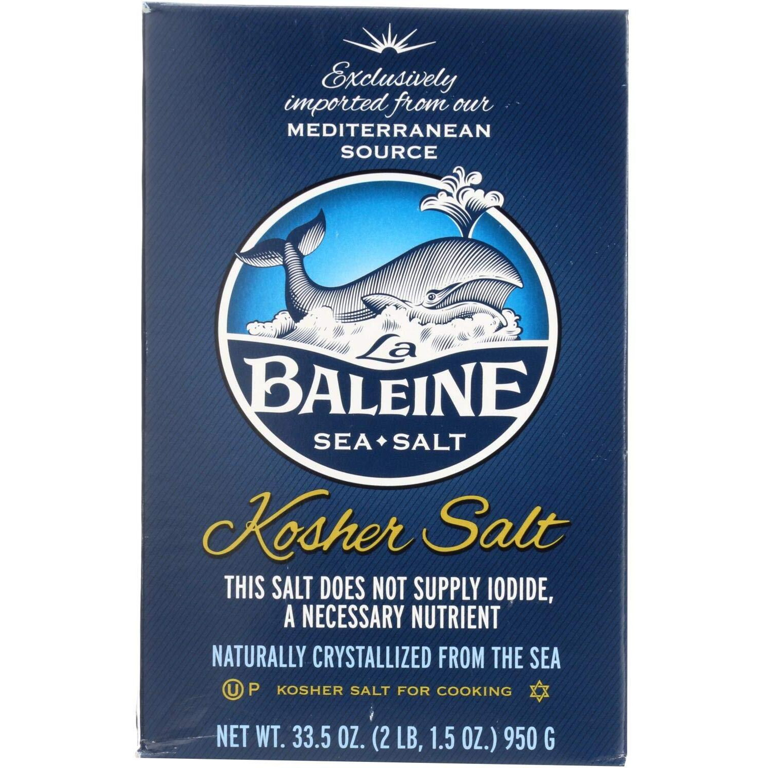 La Baleine Kosher Salt, 33.5Oz (Pack Of 6)