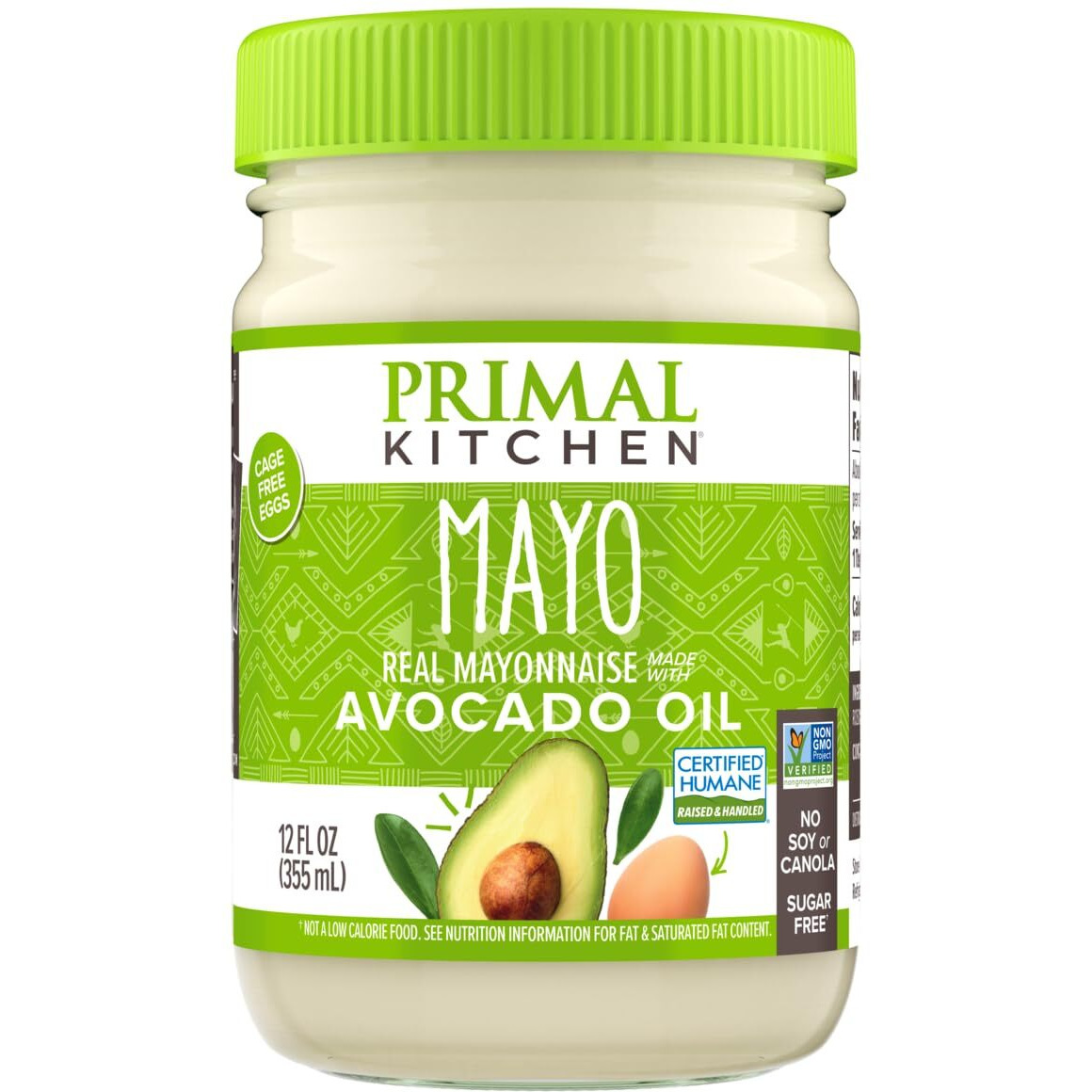 Primal Kitchen Mayo Made With Avocado Oil, Whole30 Approved, Certified Paleo, And Keto Certified, 12 Ounces.