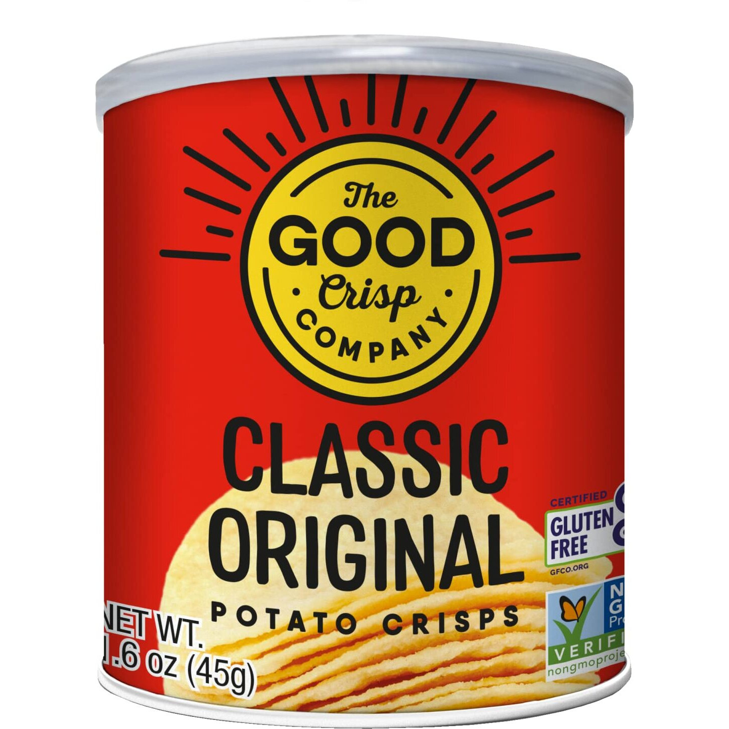 The Good Crisp Company, Good Crisps Minis (Original, 1.6 Ounce, Pack Of 12) Non-Gmo, Allergen Friendly, Potato Chip Snack Pack, Gluten Free Snacks