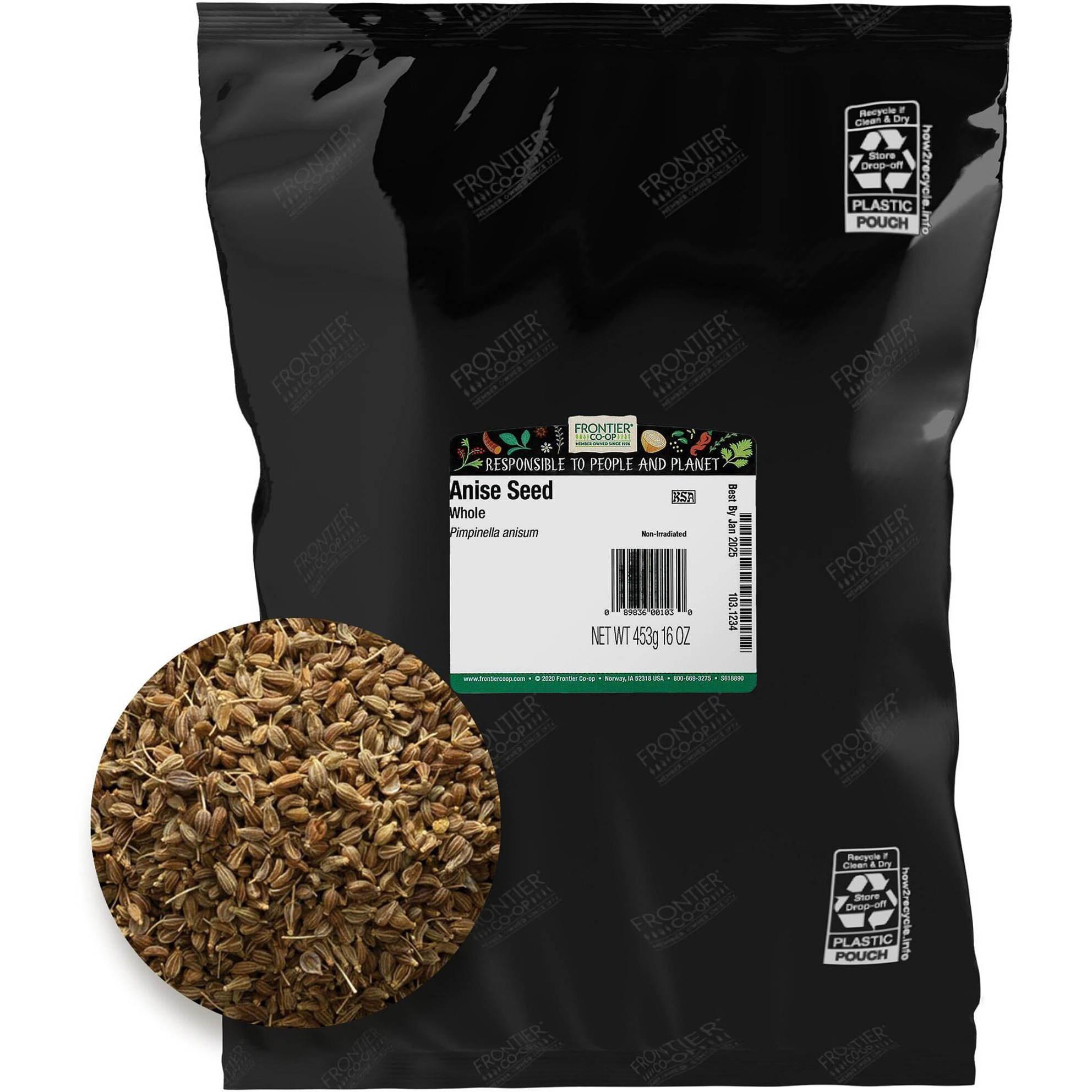 Frontier Co-Op Whole Anise Seed 1Lb