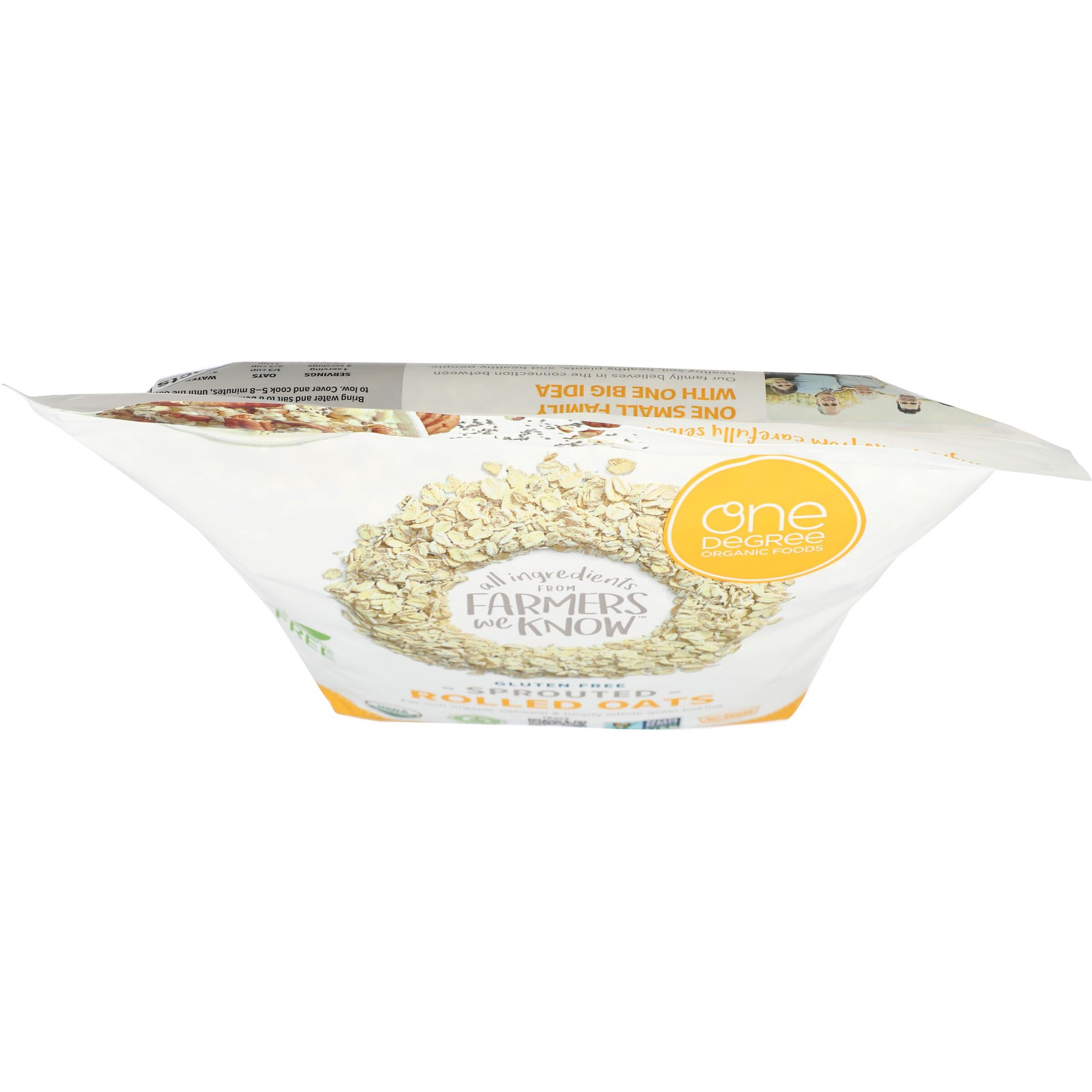 One Degree Organic Foods Organic Sprouted Rolled Oats, 45 Oz