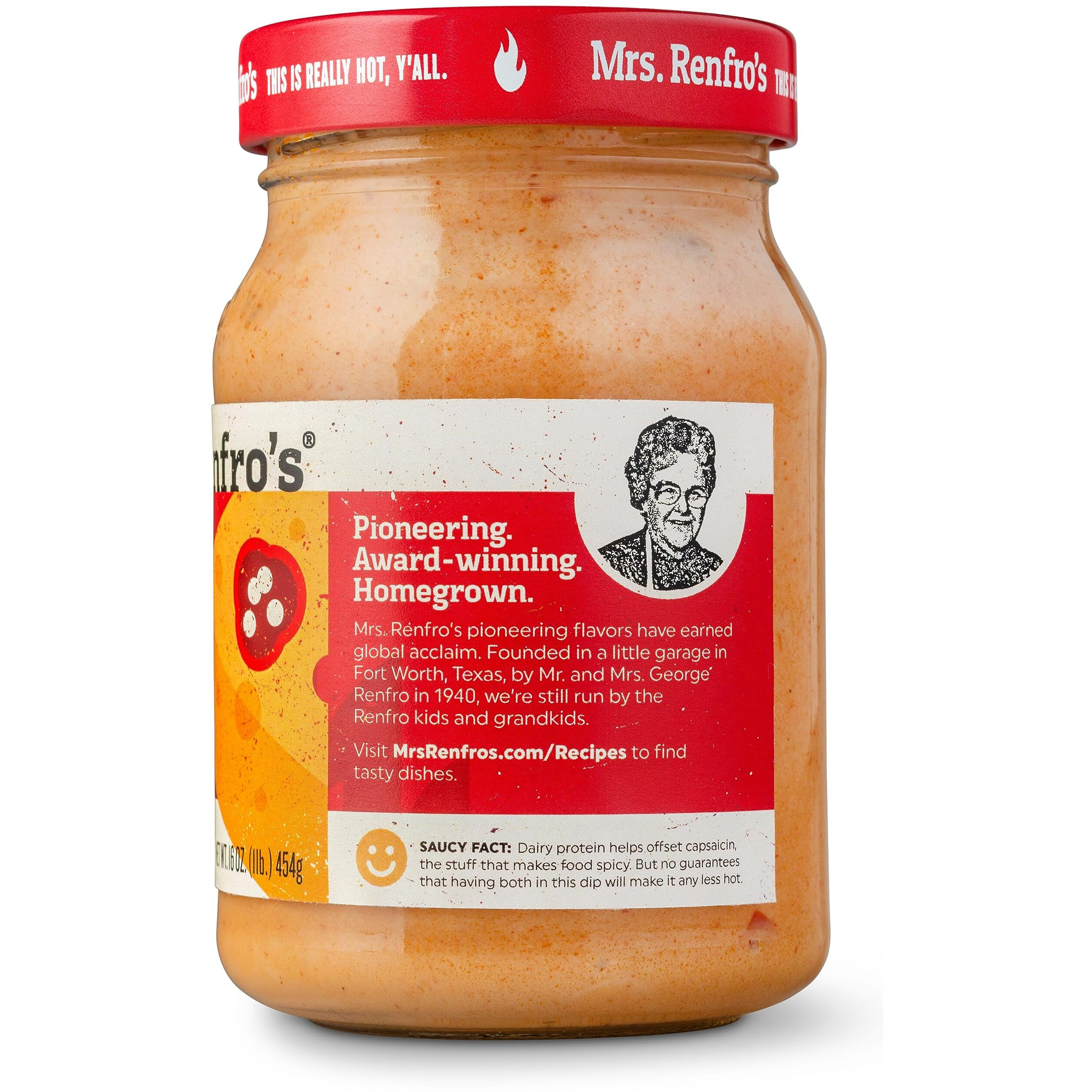 Mrs. Renfros Ghost Pepper Nacho Cheese Dip - Gluten Free (16-Oz. Jars, 2-Pack)