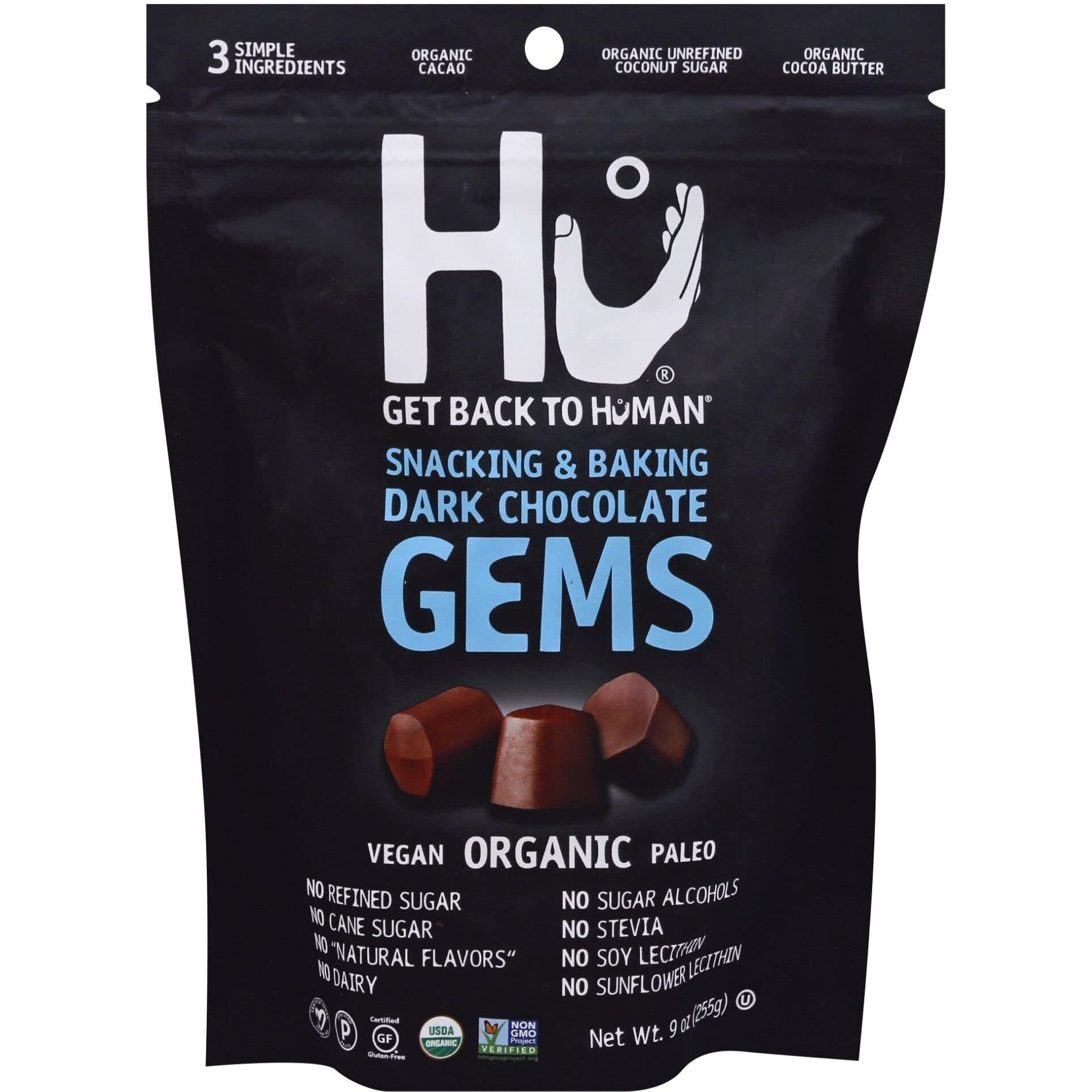 Hu Kitchen Organic Dark Chocolate Gems, 9 Oz