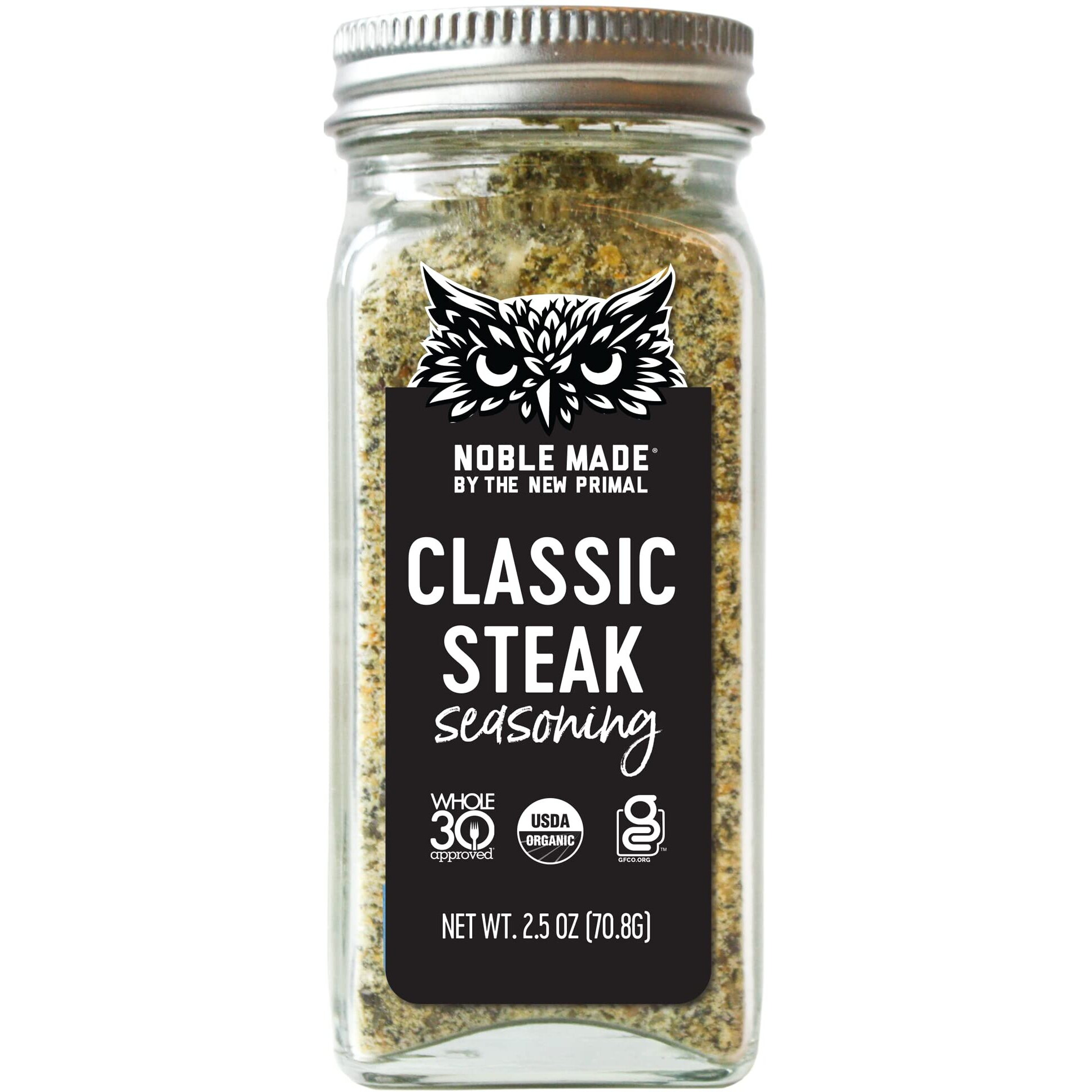 Noble Made Organic Classic Steak Seasoning, 2.5 Oz