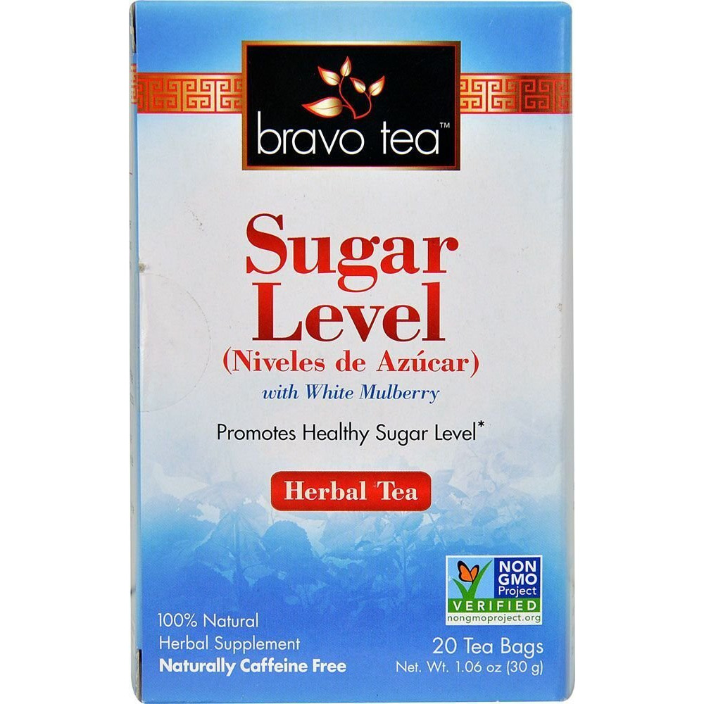 Bravo Tea Sugar Level Caffeine Free, 20 Tea Bags