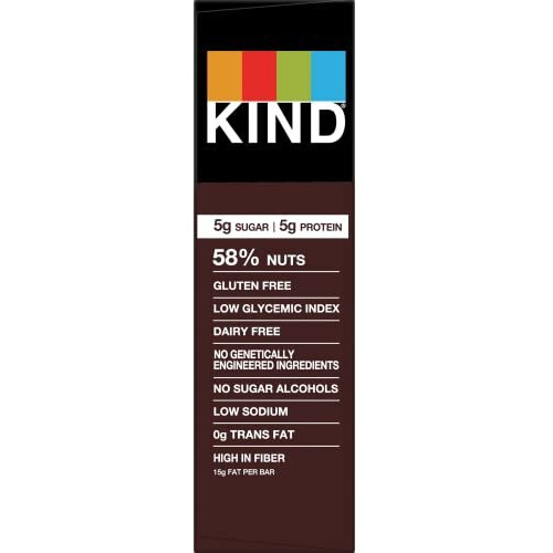 Kind Nut Bars, Dark Chocolate Mocha Almond, Gluten Free, Low Sugar, 5G Protein, 6 Count
