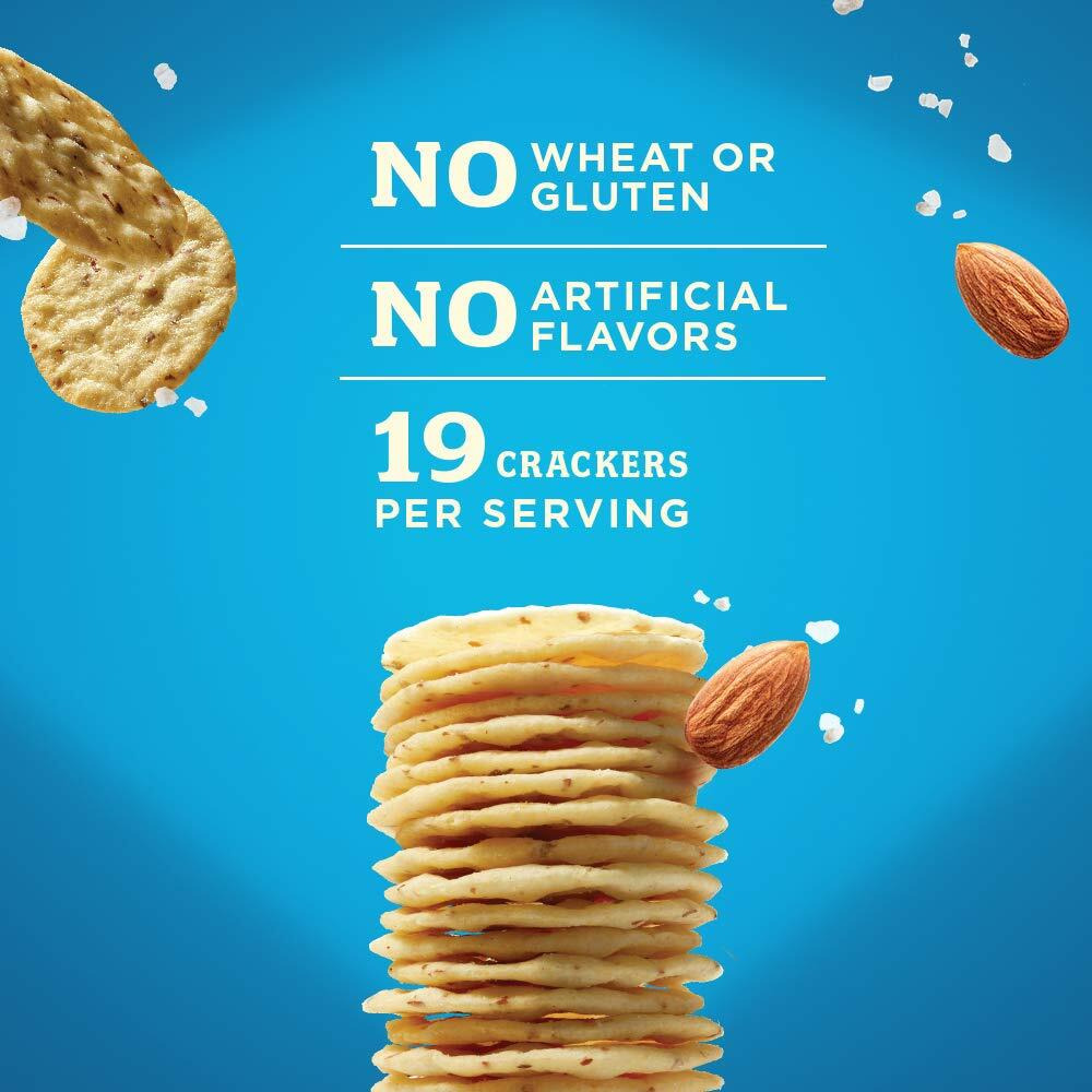 Blue Diamond Almonds Nut Thins Gluten Free Cracker Crisps, Hint Of Sea Salt, 4.25 Oz (Pack Of 12)