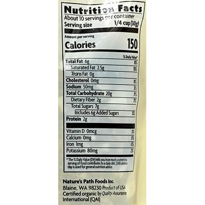 Love Crunch Organic Granola, Dark Chocolate Macaroon, 11.5 Oz , Non Gmo, Fairtrade, By Nature's Path