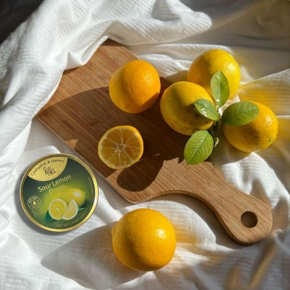 Cavendish & Harvey Candy Tin Lemon, 5.3 Ounce (Pack Of 12)