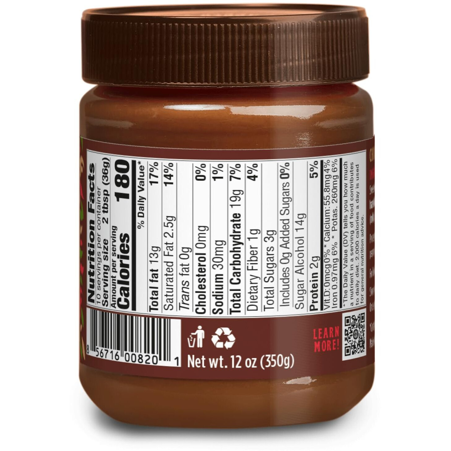 Good Good No Added Sugar Belgian Choco Hazel Spread - Chocolate Spread With Natural Sweeteners - Gluten Free - Vegetarian Friendly - 12Oz / 350G (Pack Of 1)
