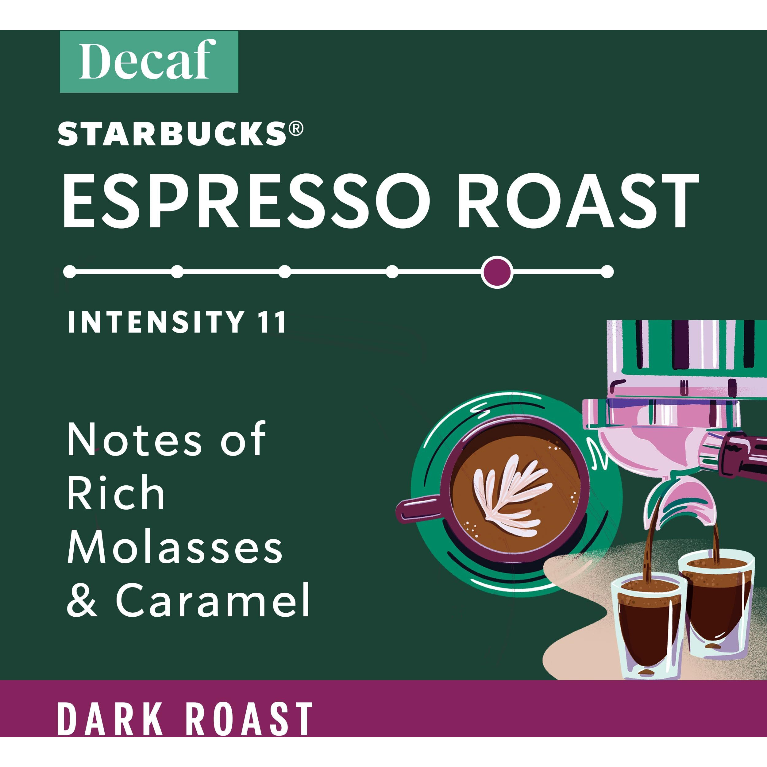 Starbucks By Nespresso Original Line, Decaf Espresso, Dark Roast, 50-Count Espresso Pods