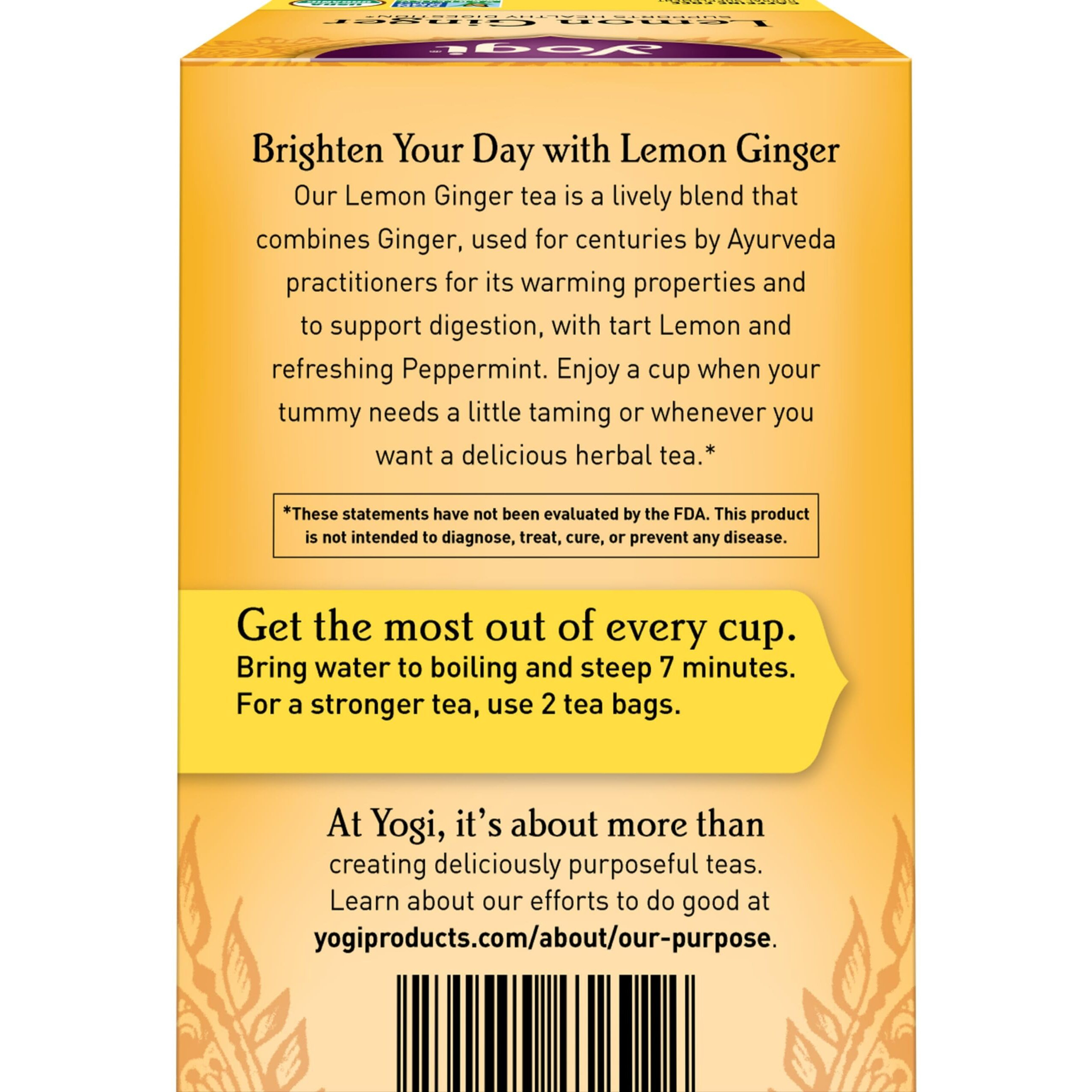 Yogi Tea - Lemon Ginger (6 Pack) - Supports Healthy Digestion - 96 Tea Bags
