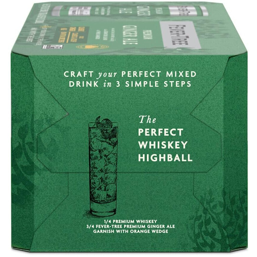 Fever Tree Ginger Ale - Premium Quality Mixer - Refreshing Beverage For Cocktails & Mocktails. Naturally Sourced Ingredients, No Artificial Sweeteners Or Colors - 150 Ml Cans - Pack Of 8
