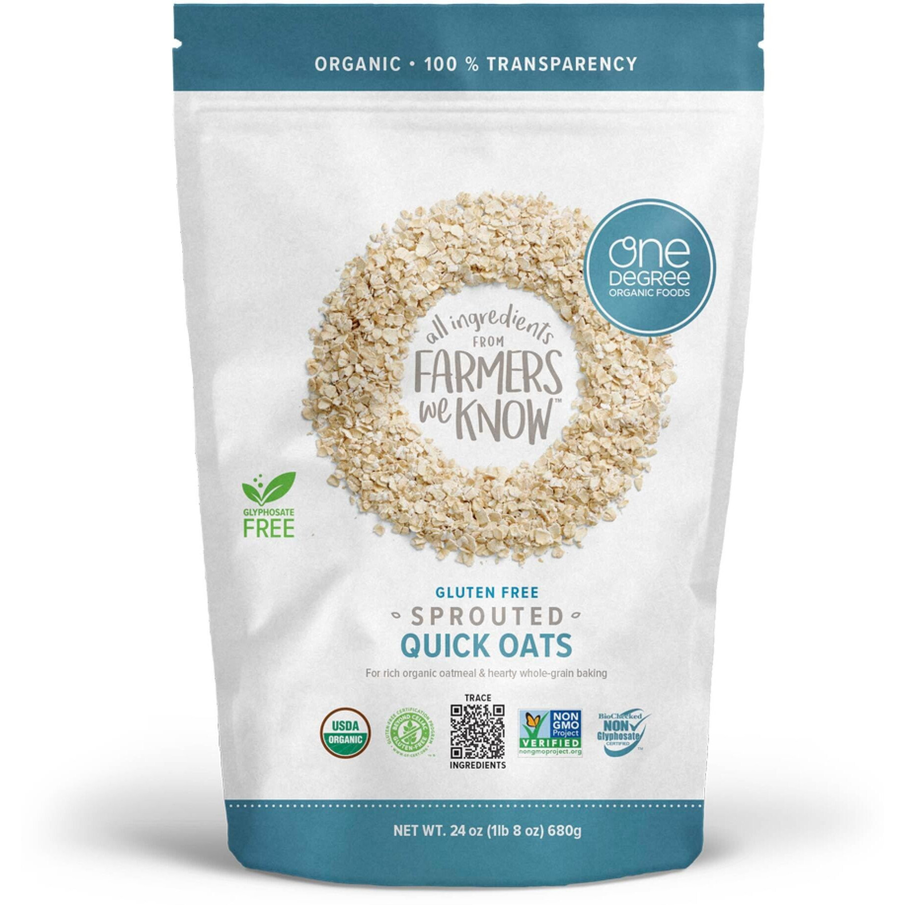 Hot Cereal Quick Oat Usa (24Oz) (Case4)