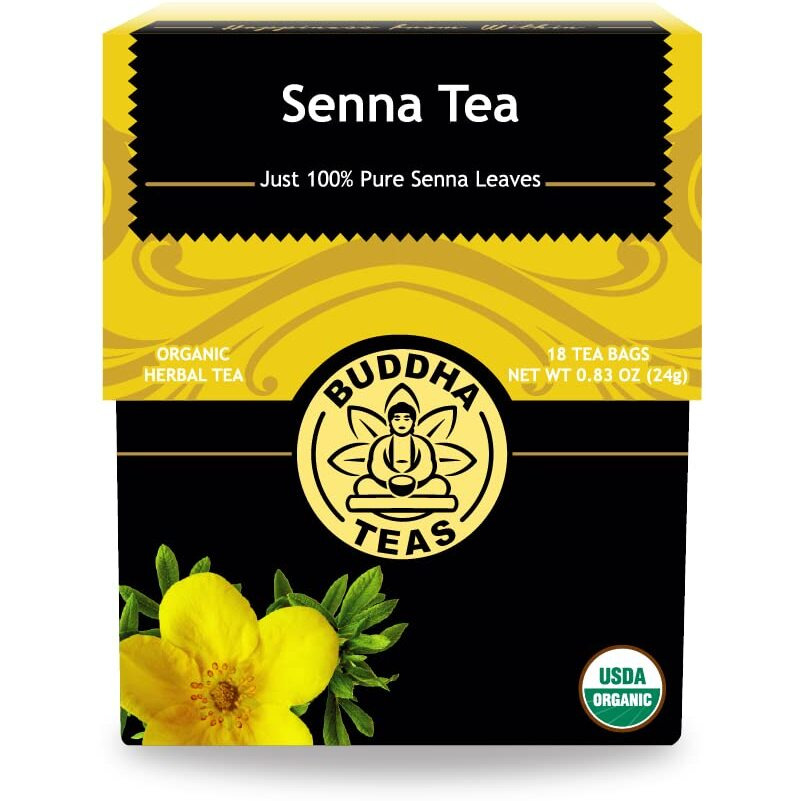 Buddha Teas Organic Senna Tea - Ou Kosher, Usda Organic, Ccof Organic, 18 Bleach-Free Tea Bags