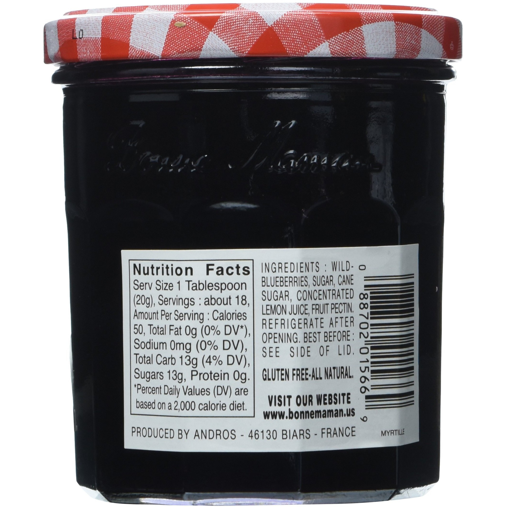 Bonne Maman Preserve, Blueberry, 13-Ounce
