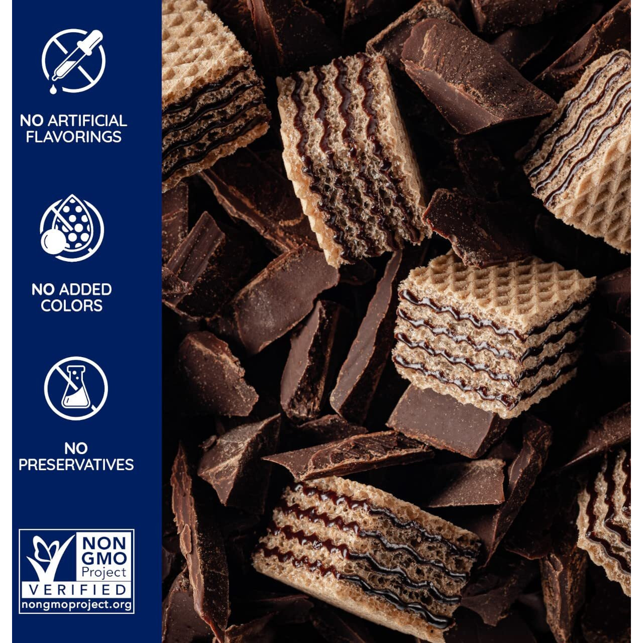 Loacker Quadratini, Chocolate Wafer Cookie, 8.82 Ounce Pack