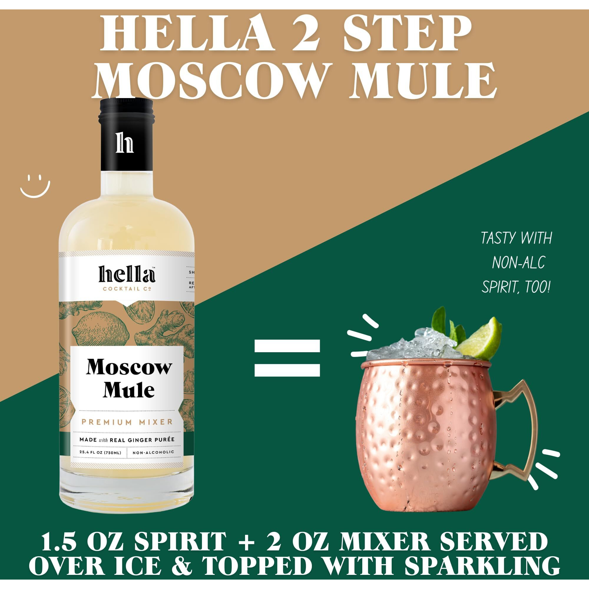 Hella Cocktail Co. Moscow Mule Mixer, 25.4 Fz