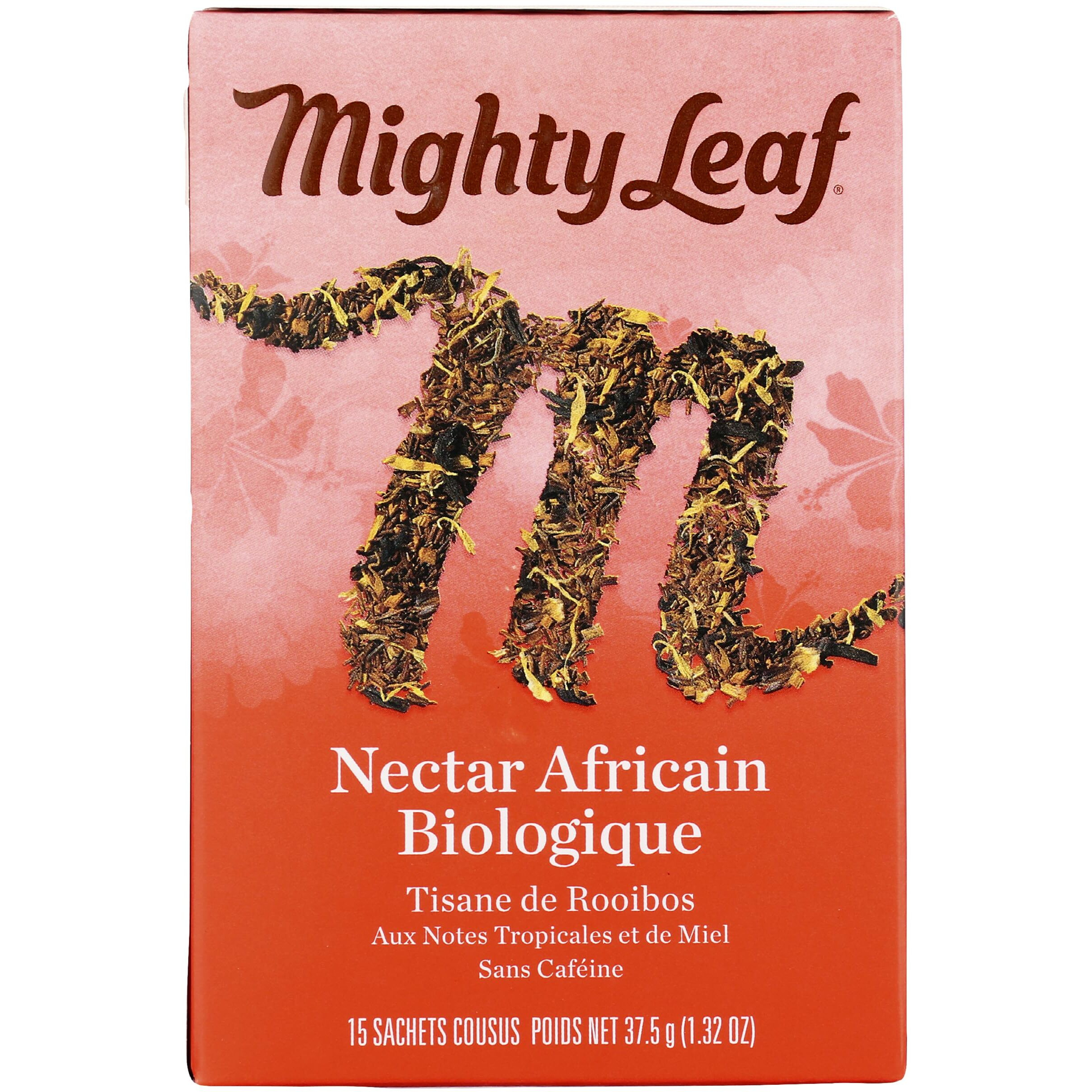 Mighty Leaf Tea Organic African Nectar Hand-Stitched Tea Bags, 15 Ct